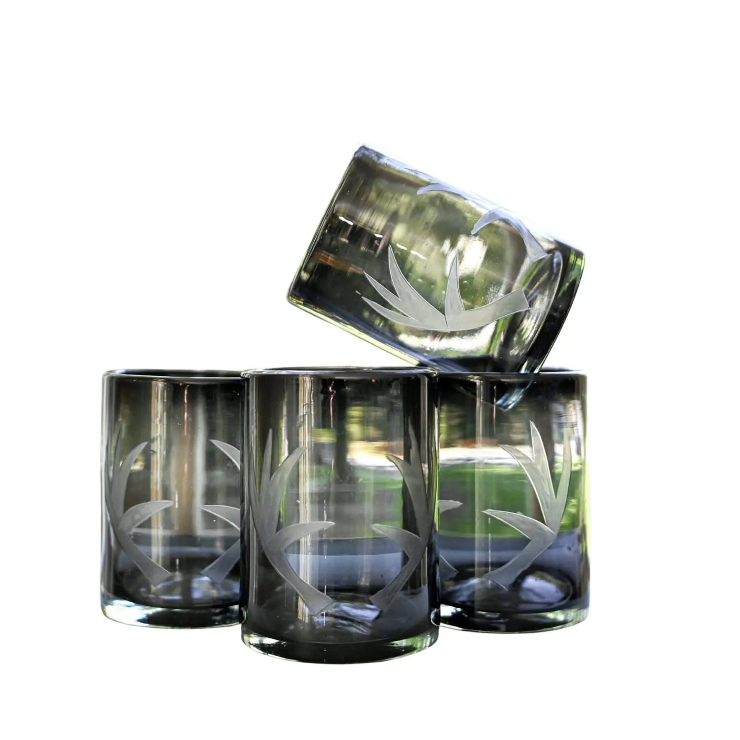 Antler Rocks Glass - Grey image