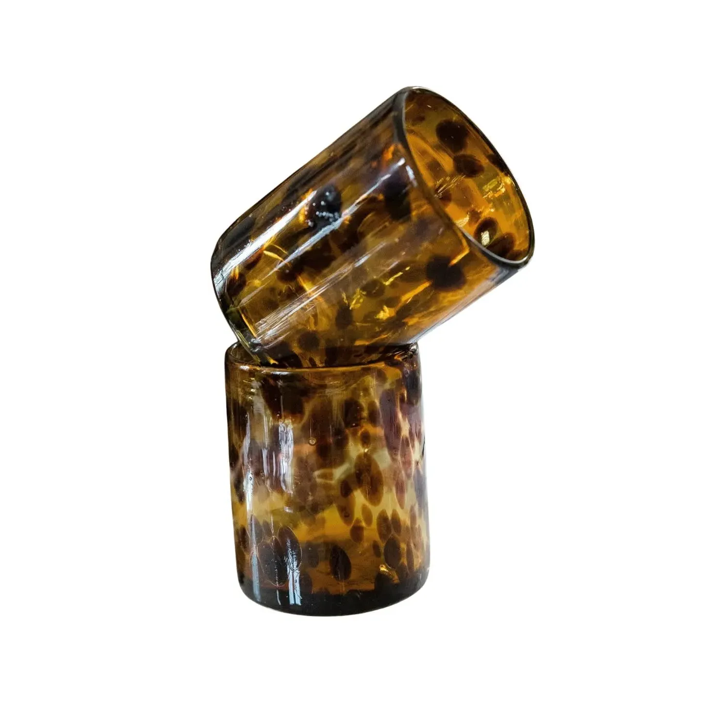 Grey Rocks Glass - Brown Tortoise, Recycled Glass image