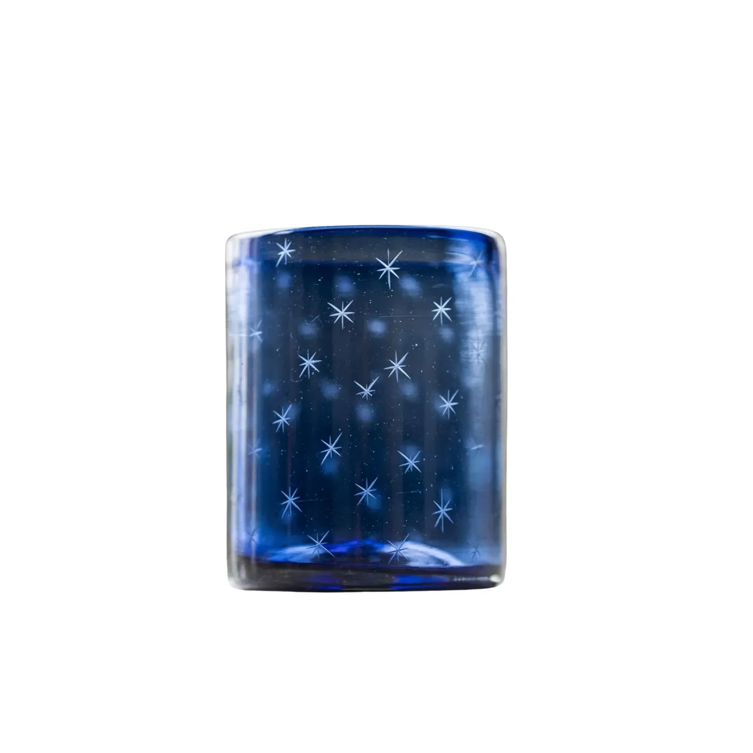 Starry Night Rocks Glass - French Blue