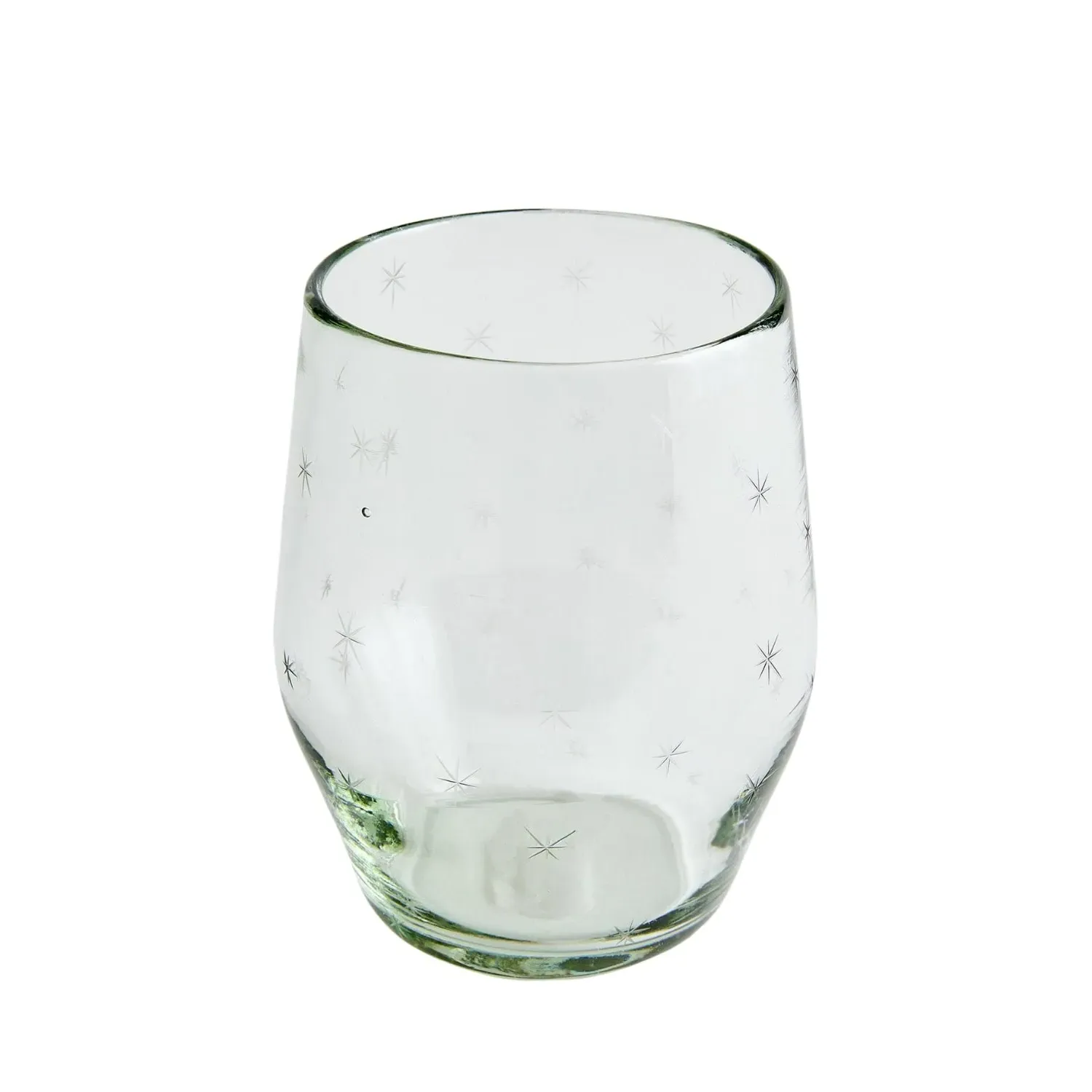 Starry Night Stemless Wine Glass - Clear, Recycled Glass image