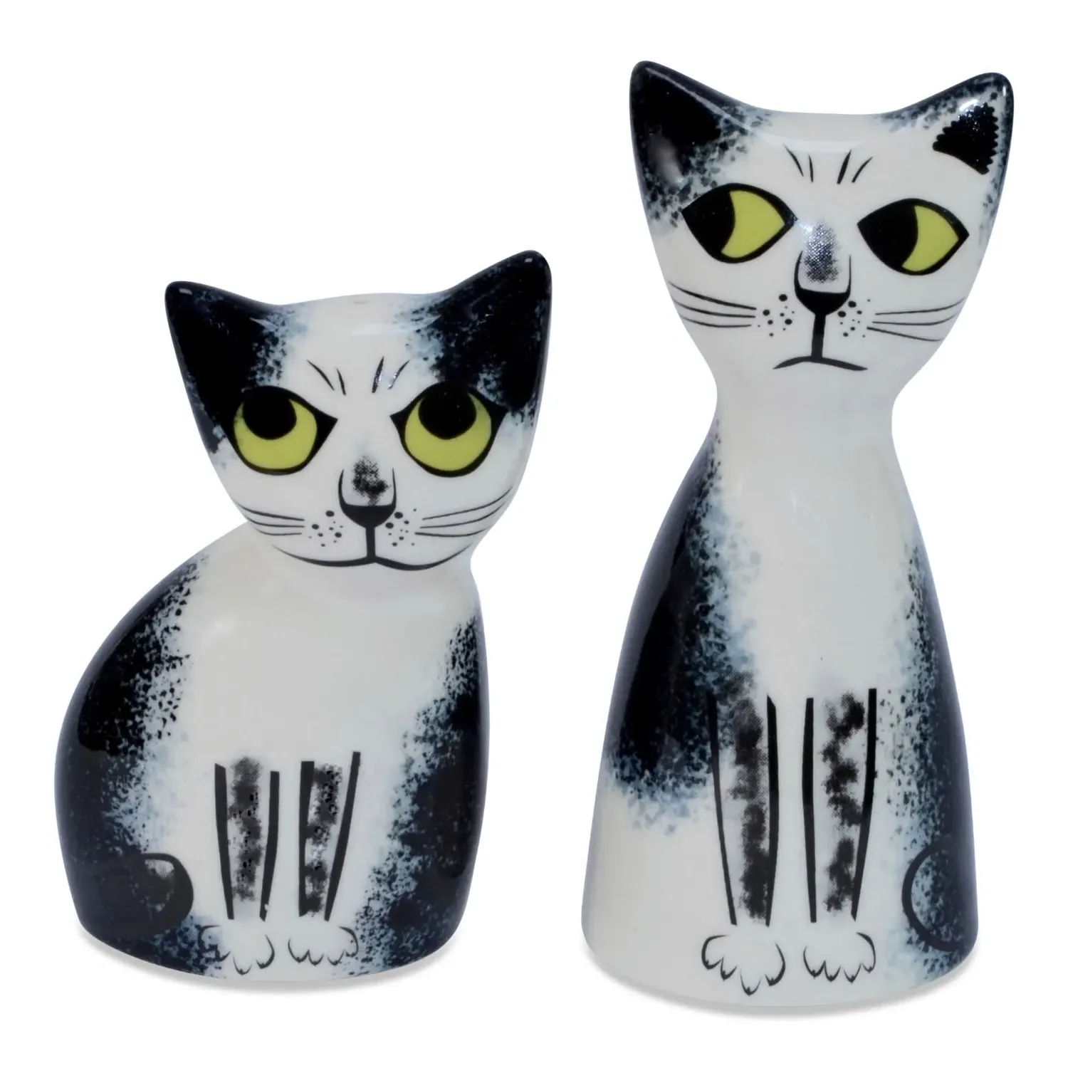 Cat Salt & Pepper Shakers - Black