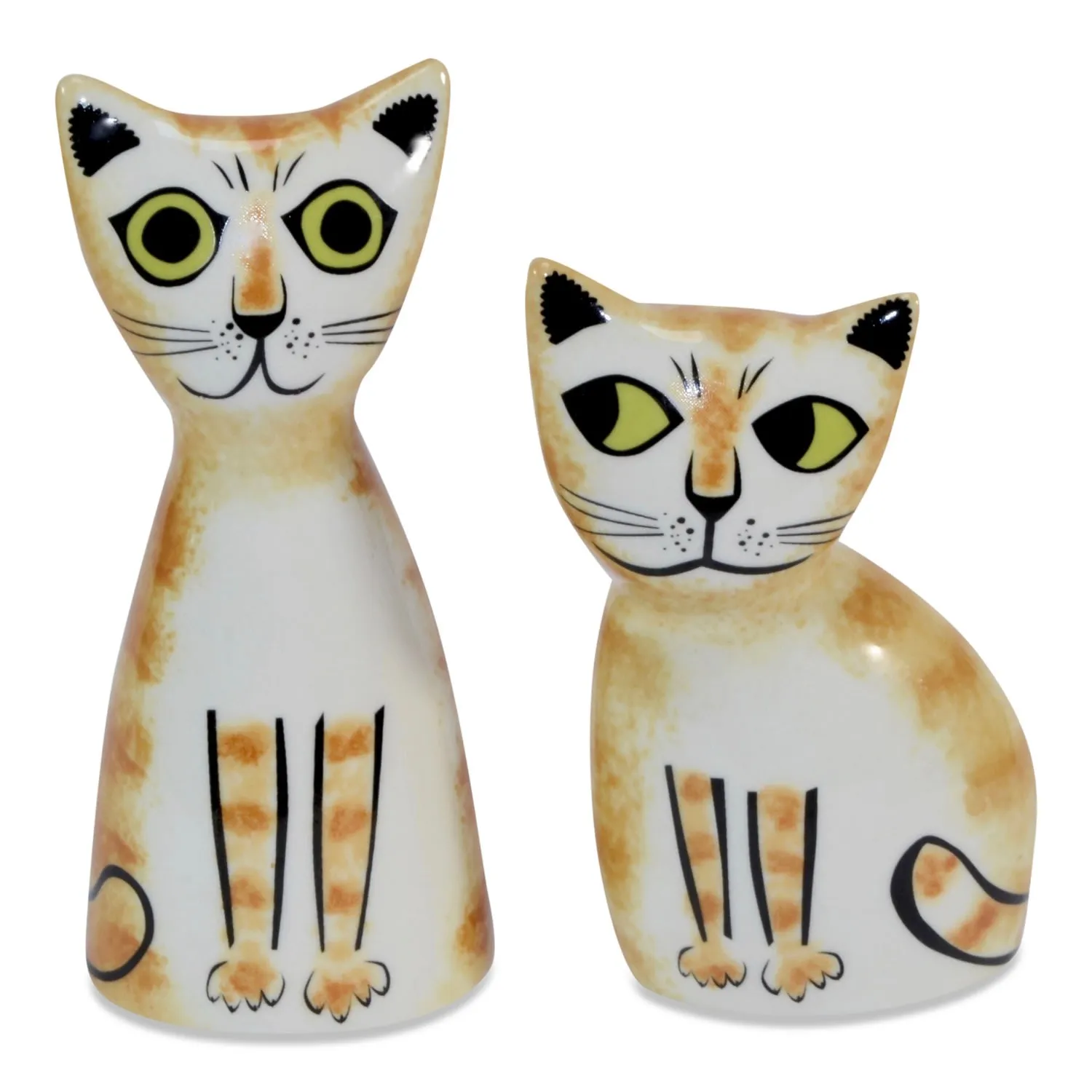 Cat Salt & Pepper Shakers - Yellow image