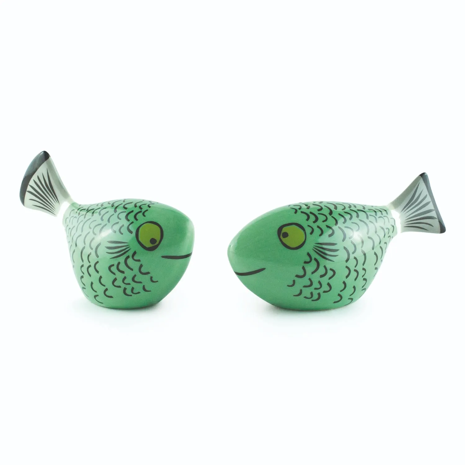 Fish Salt & Pepper Shakers - Green