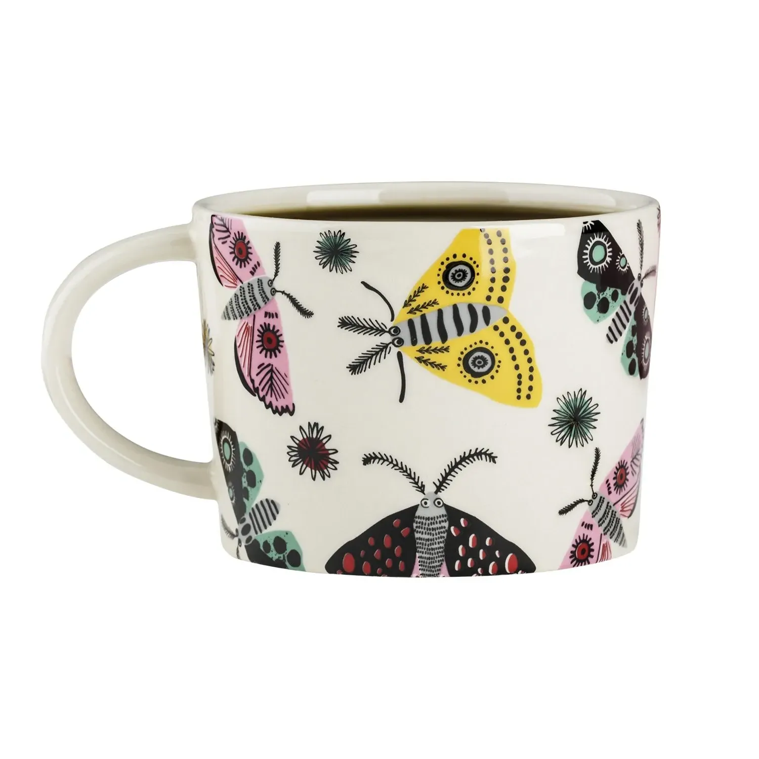 Moth Large Mug - Black image