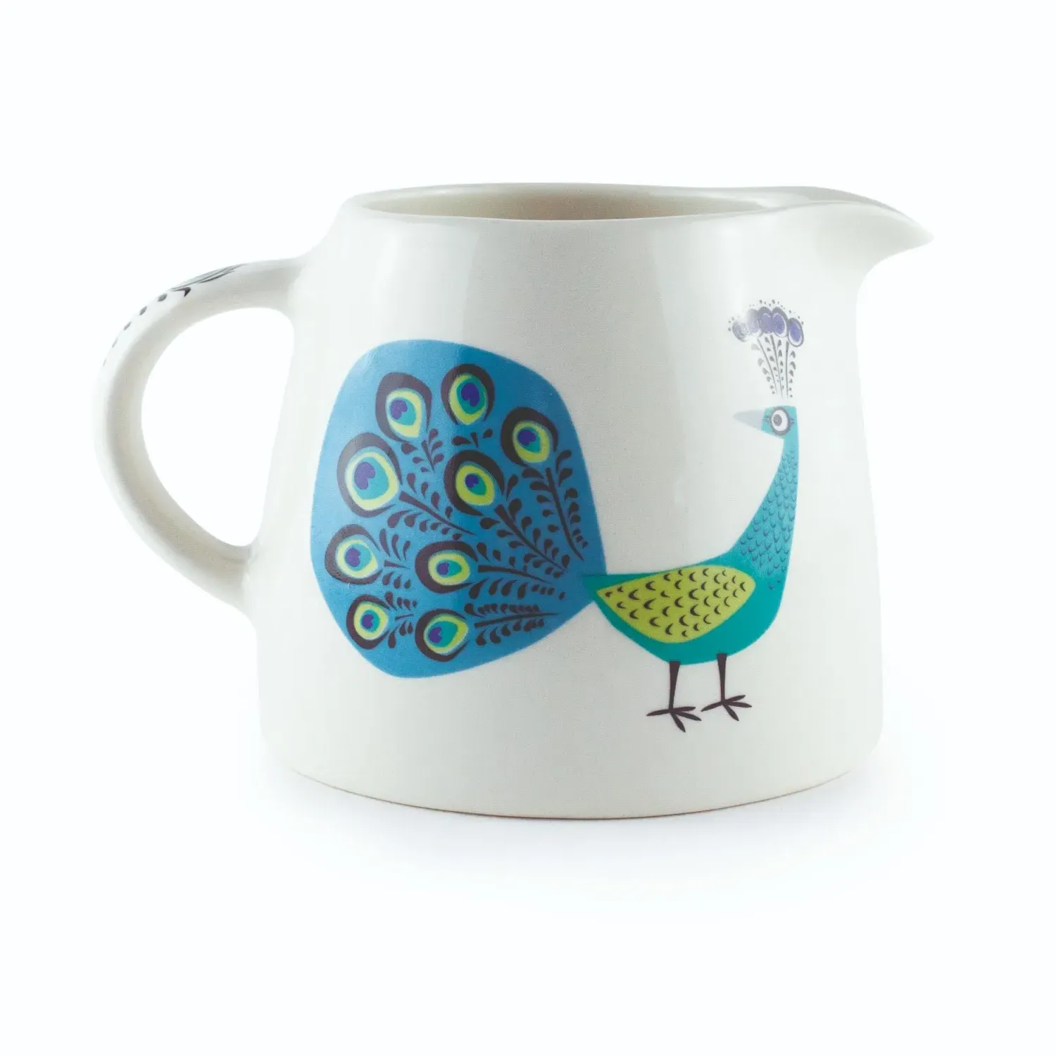 Peacock Milk Jug - Blue image