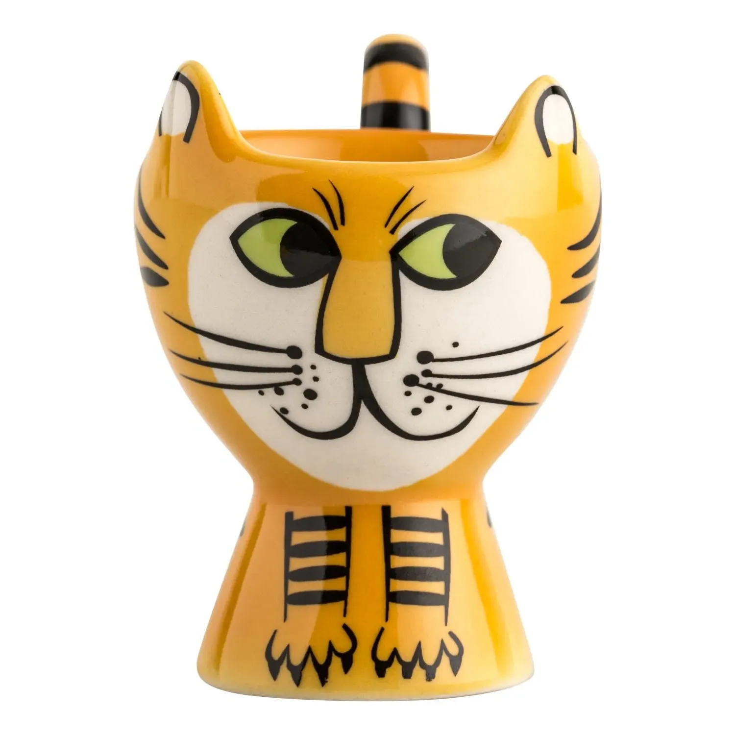 Tiger Egg Cup - Orange, Stoneware