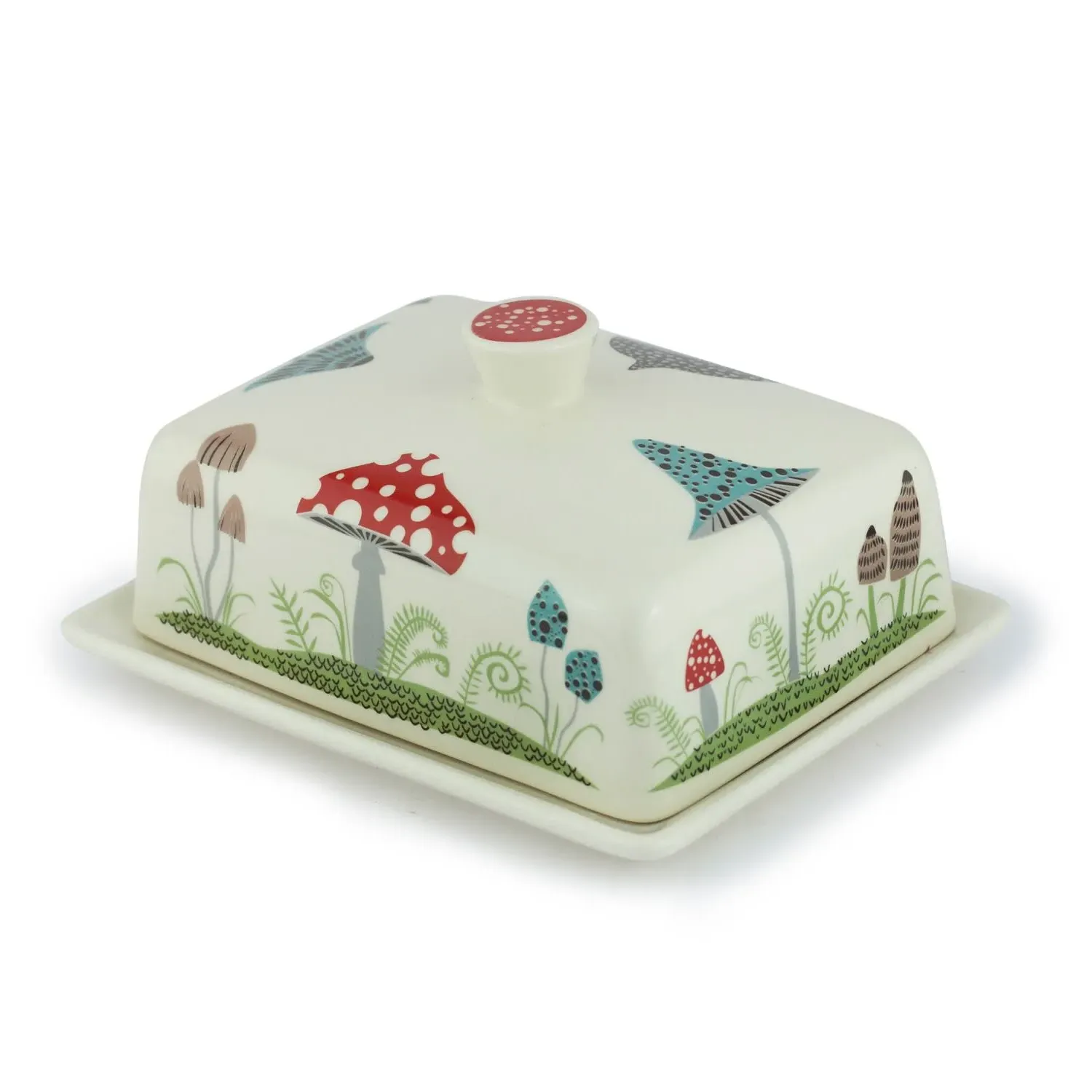 Toadstool Butter Dish - Ceramic image