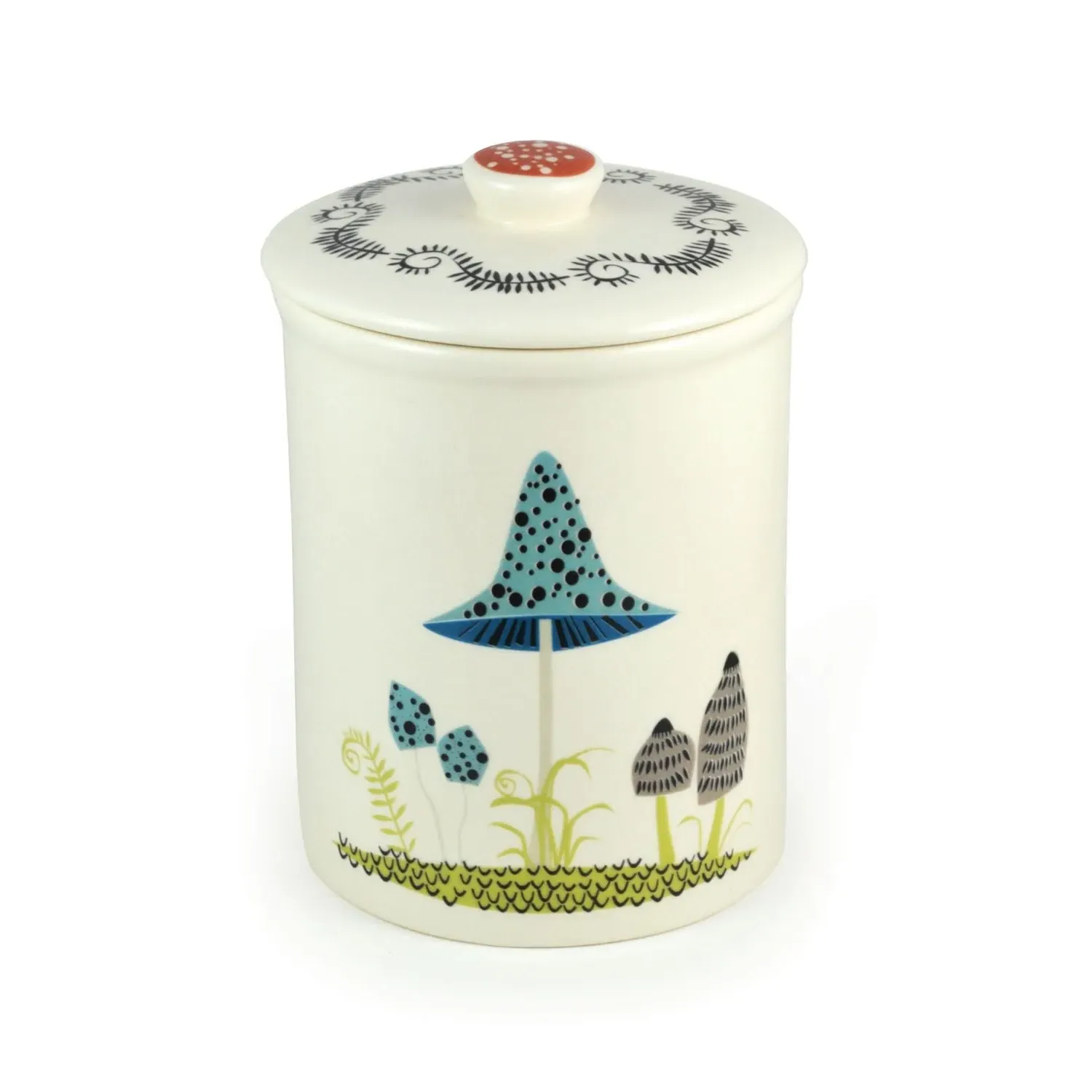 Toadstool Storage Jar - Brown image