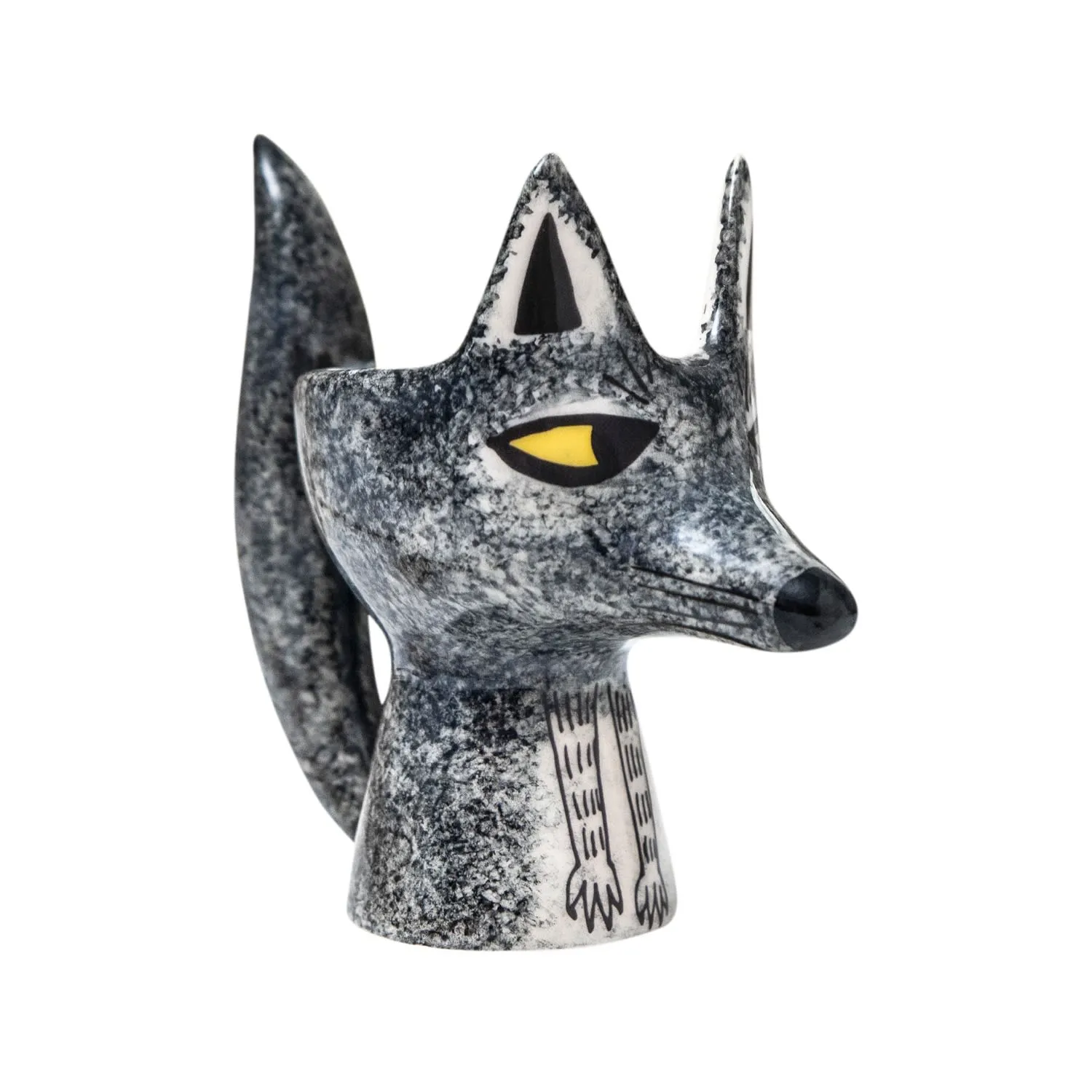 Wolf Egg Cup - Grey image