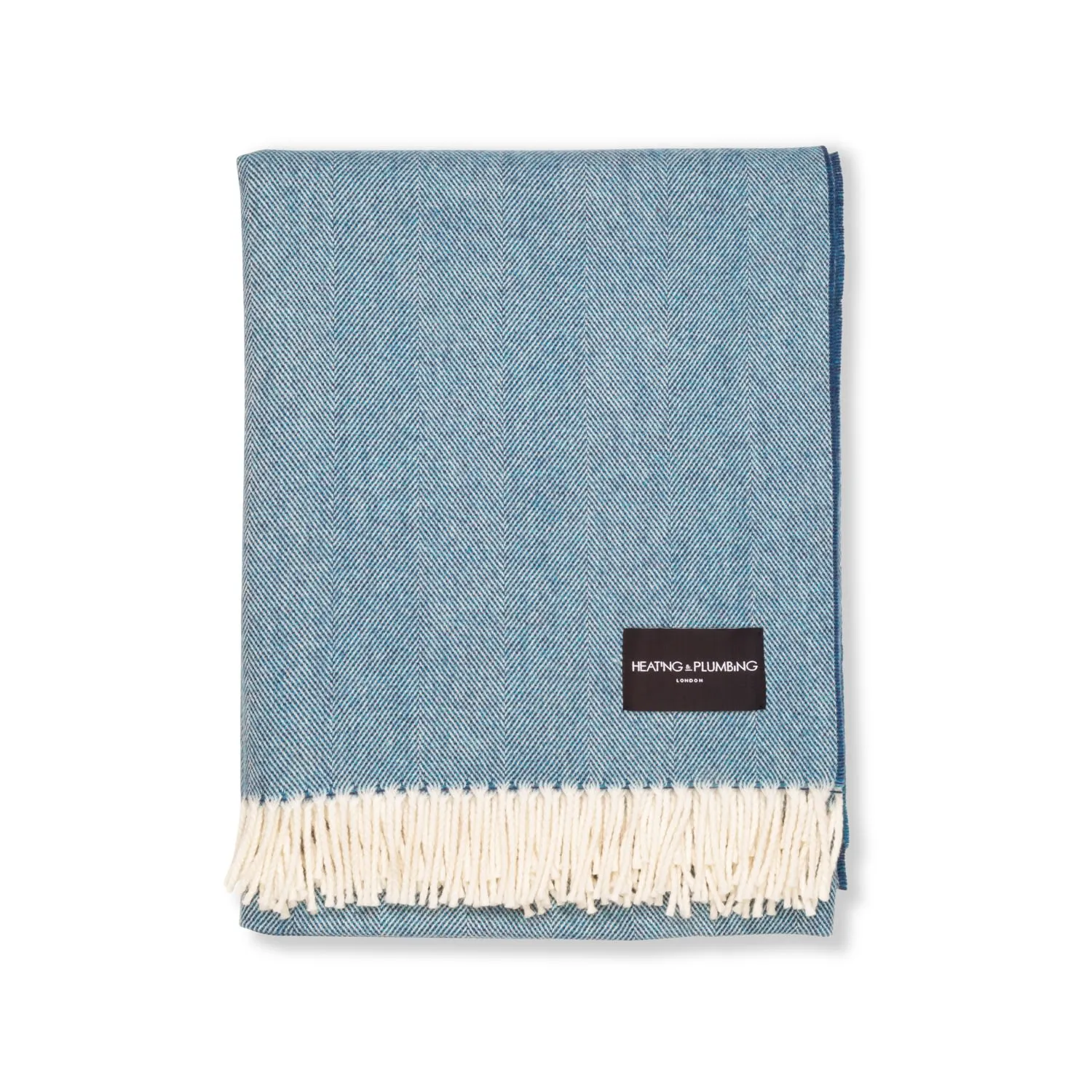 Daydreams Merino Lambswool Throw - Sea Blue