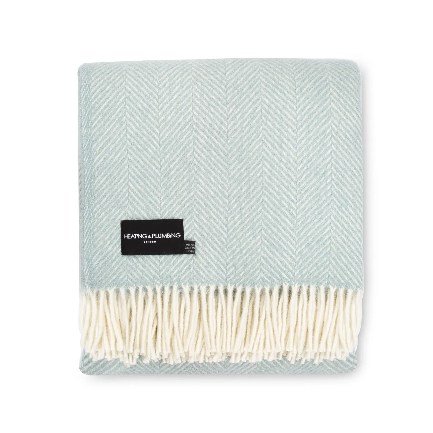 Evening Tales Pure New Wool Blanket - Blue image