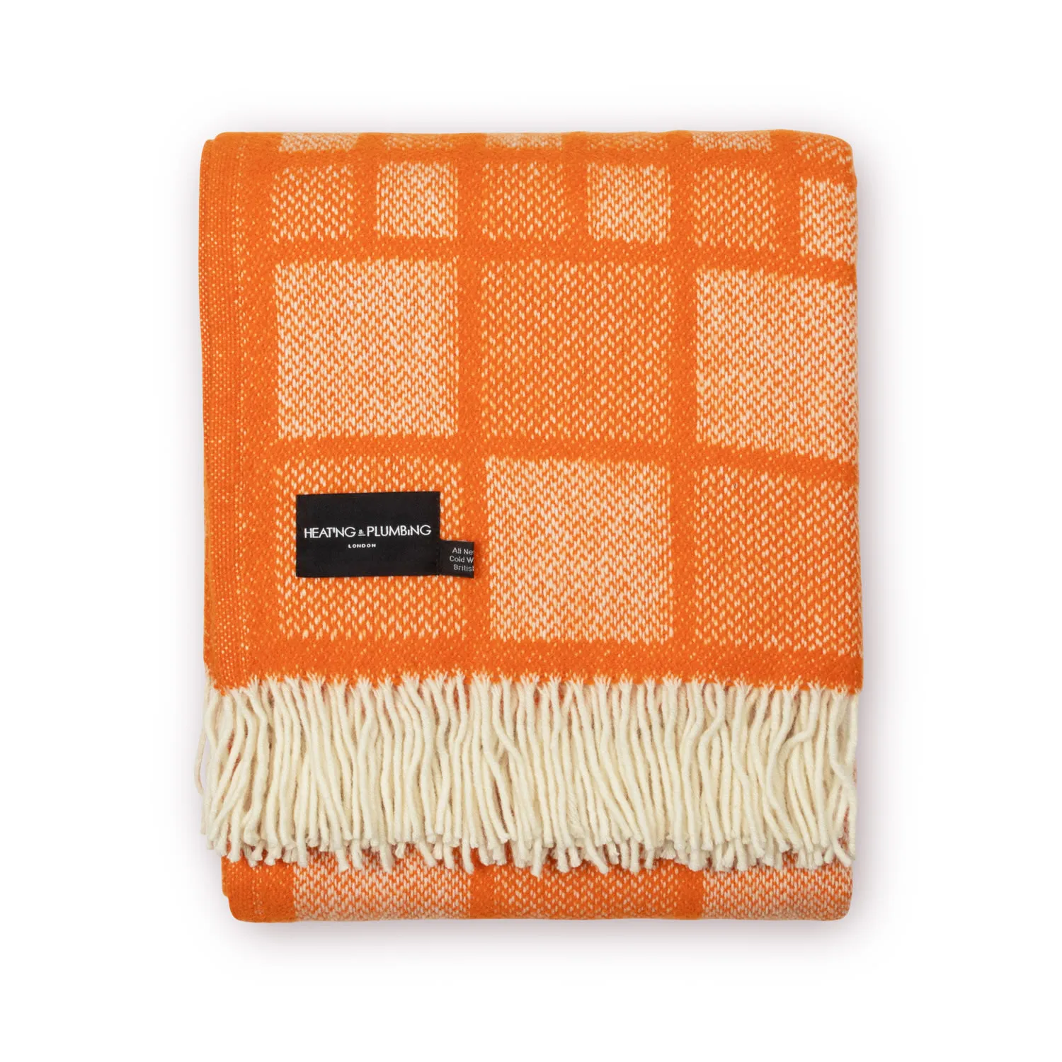 Evening Tales Pure New Wool Blanket - Orange
