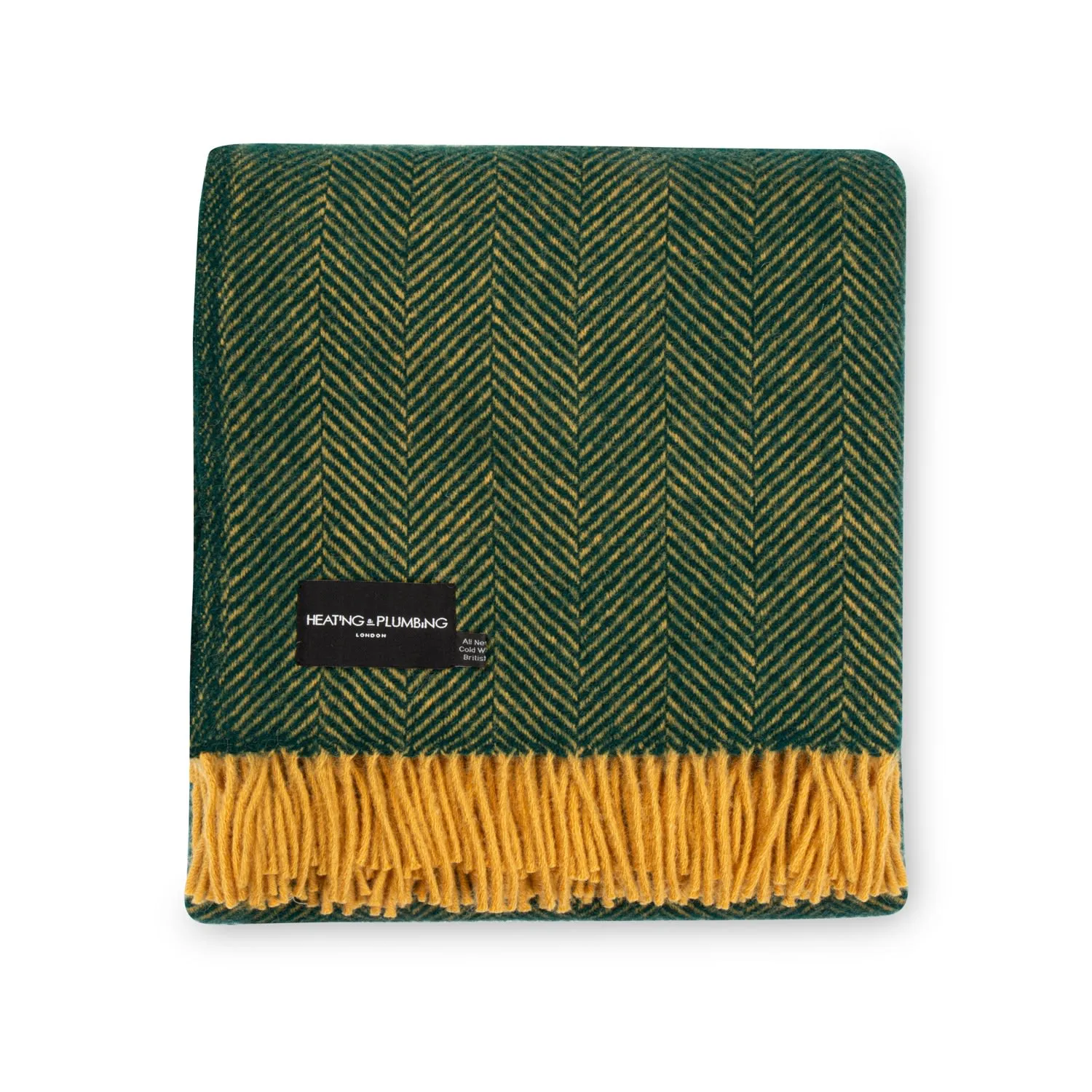 Evening Tales Pure New Wool Blanket - Racing Green image