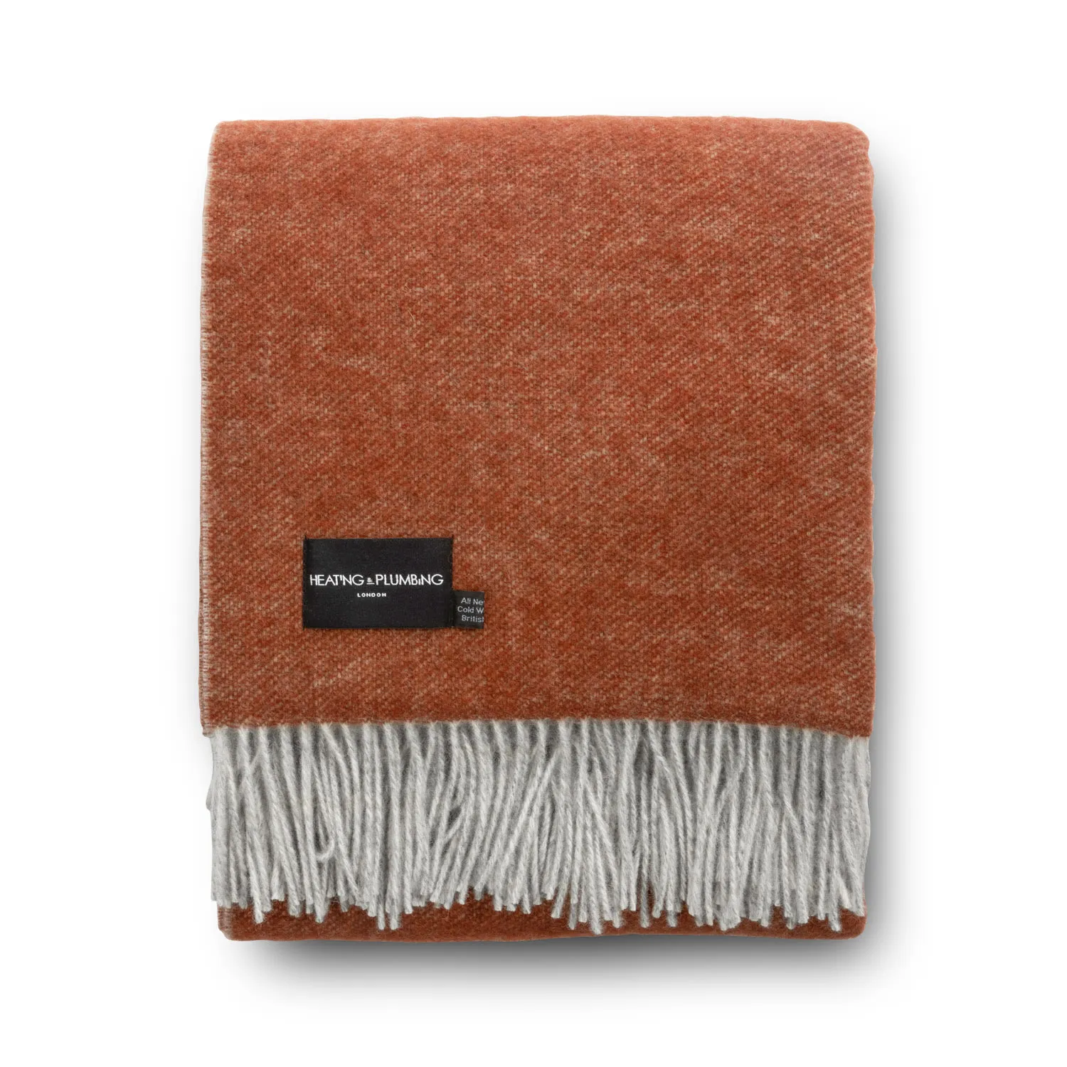 The Loft Reversible Wool Throw - Brick image