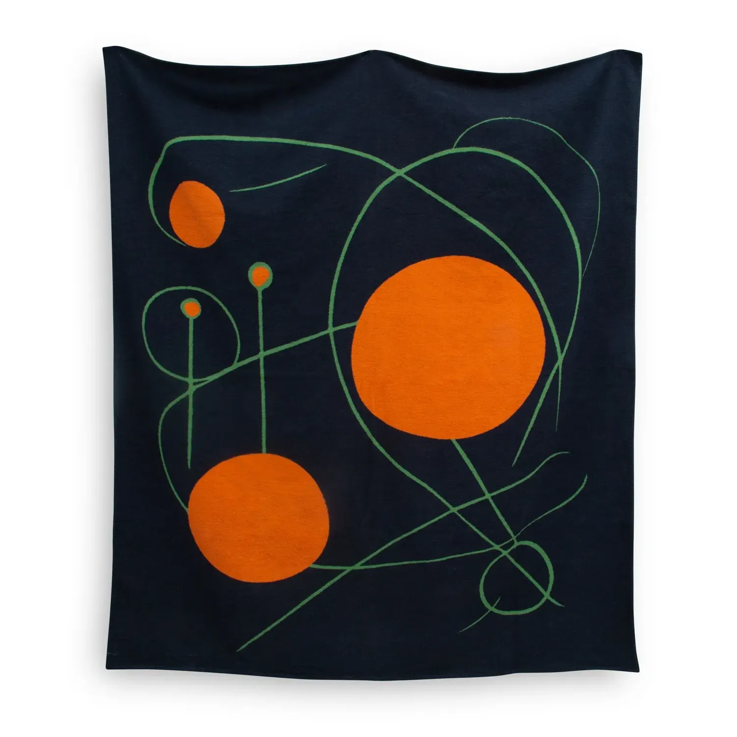 The Meridian Recycled Cotton Blanket - Orange, Cotton