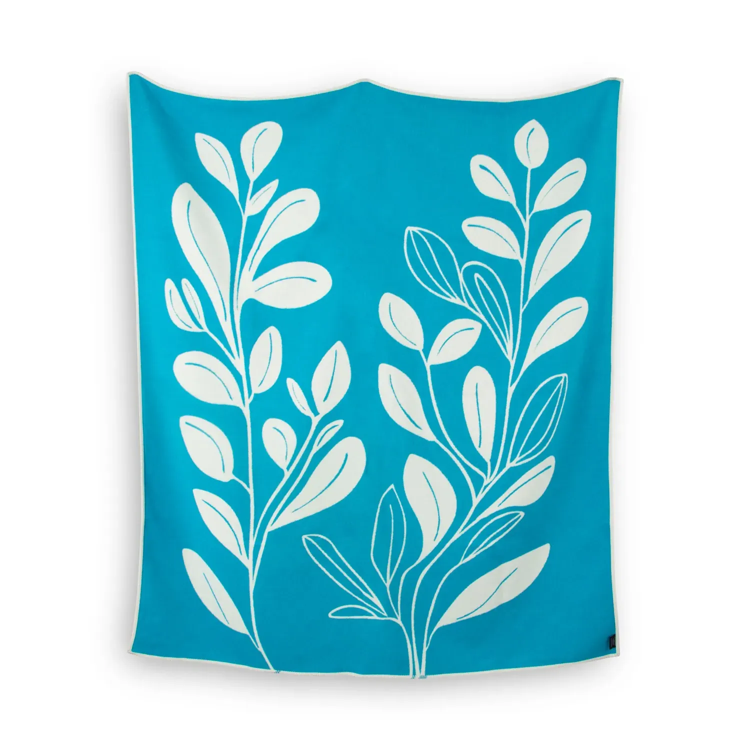 The Norfolk Recycled Cotton Blanket - Blue, Cotton