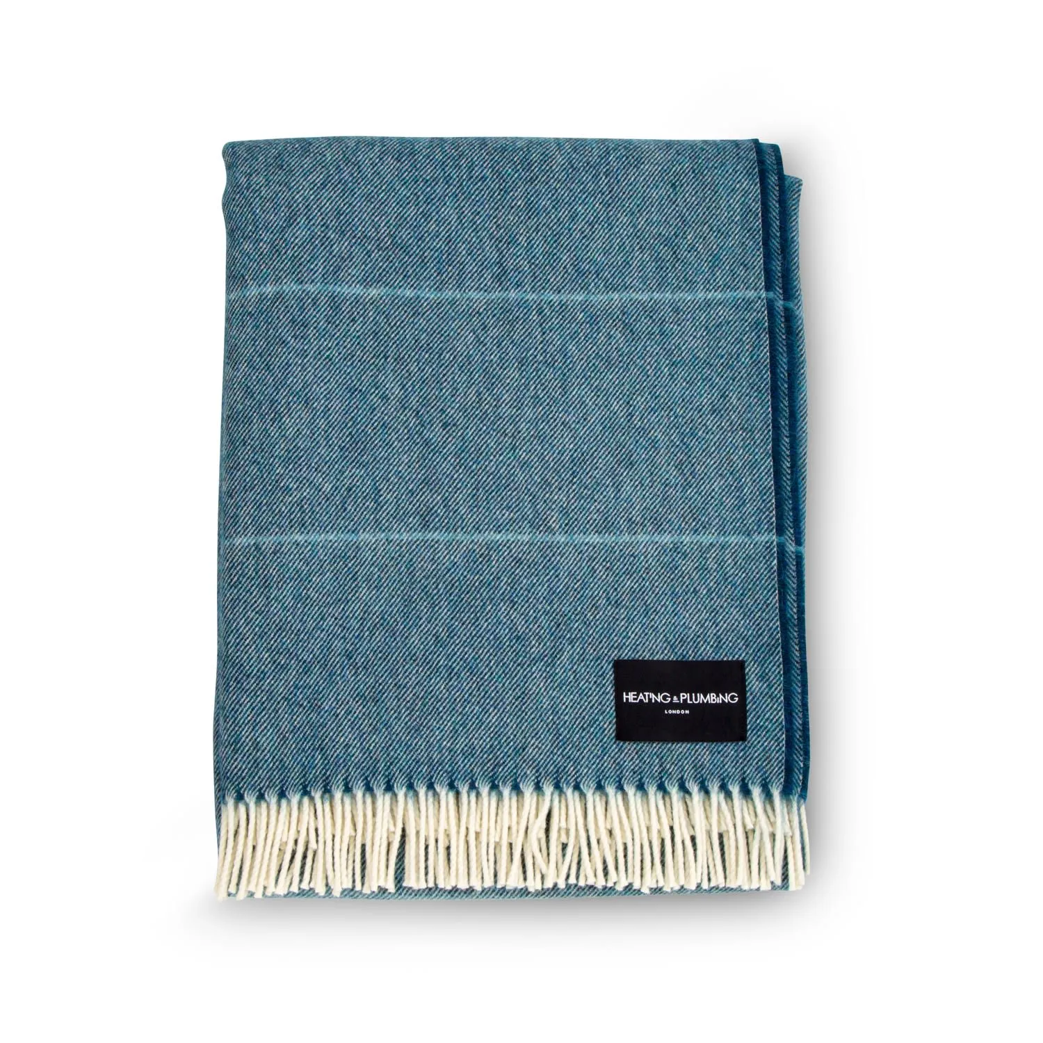 Wonderland Alpaca & Merino Lambswool Blanket - Blue