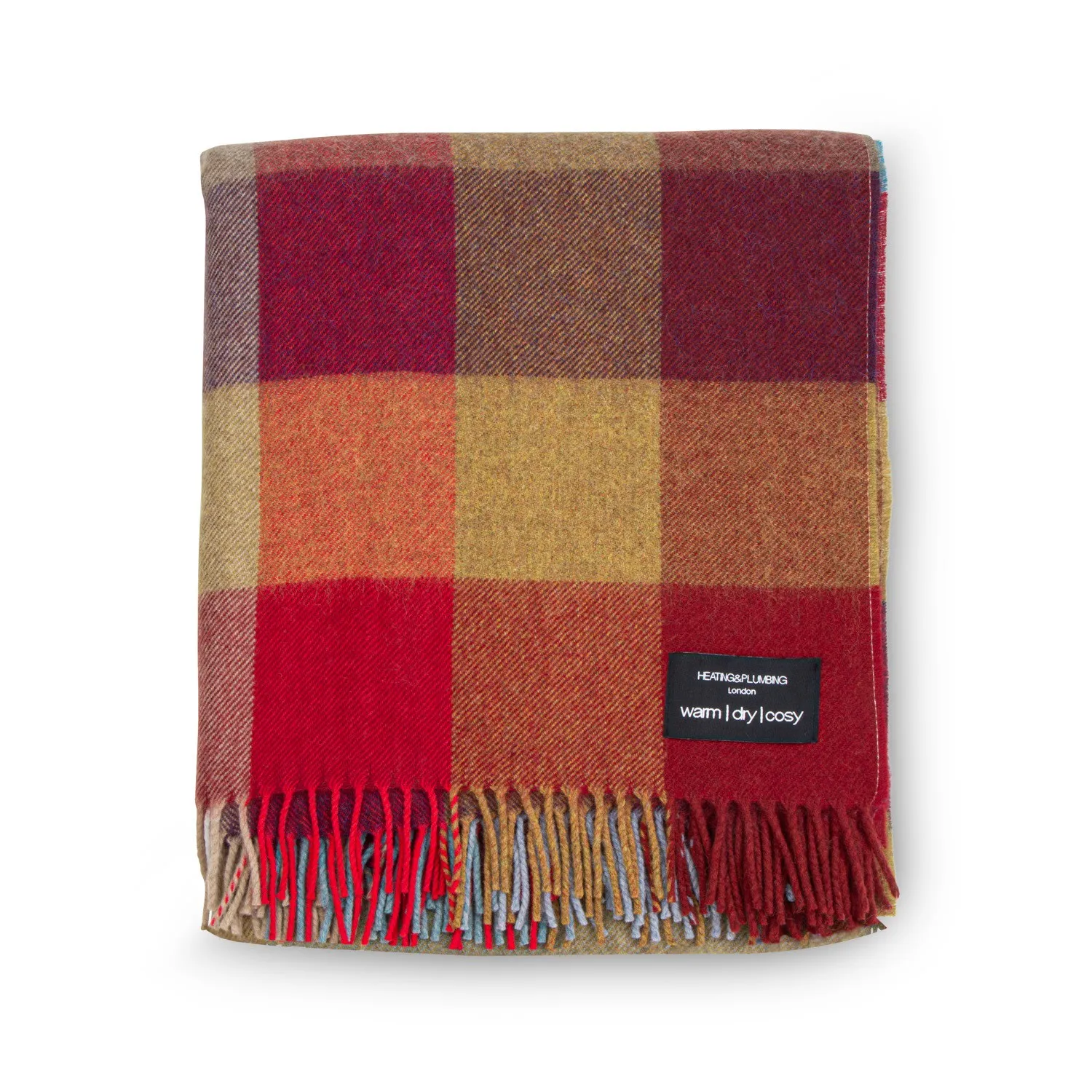 Wonderland Alpaca & Merino Lambswool Blanket - Red