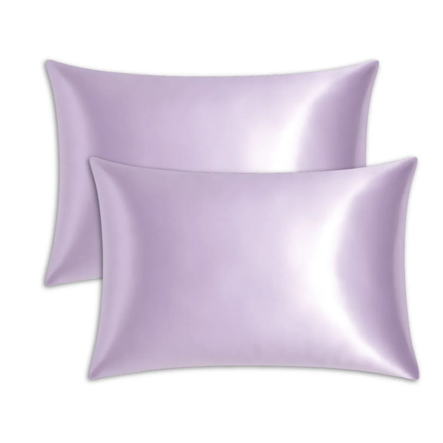Glacé Double Pillowcase Set of Two - Purple, Mulberry Silk