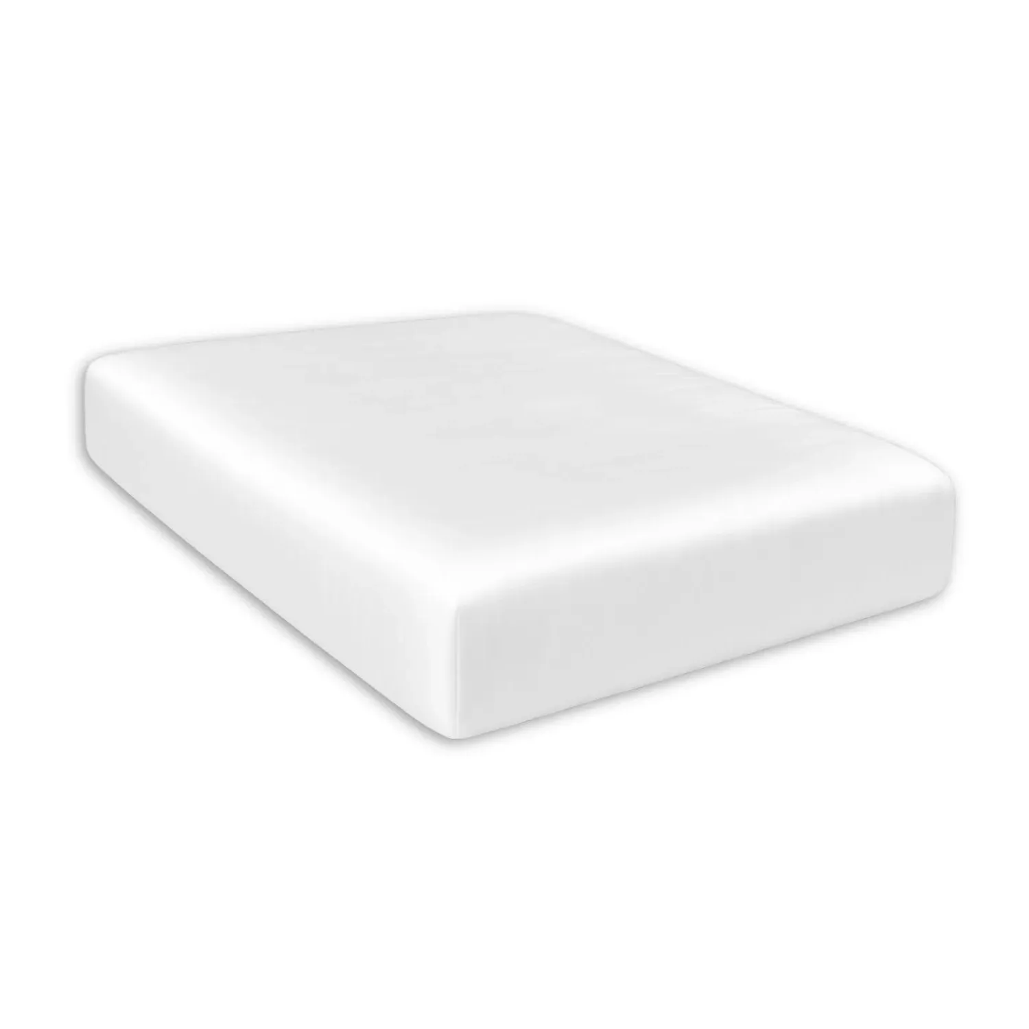 Super King Mulberry Silk Fitted Sheet with Tailored Corners - White