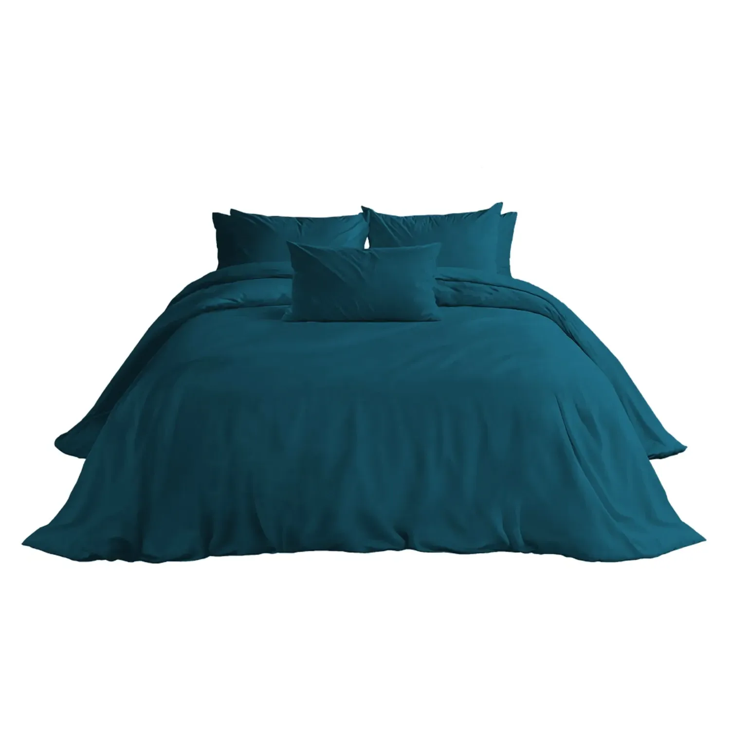 Babylon Collection Double Bed Sheet Set - Teal, Egyptian Cotton image