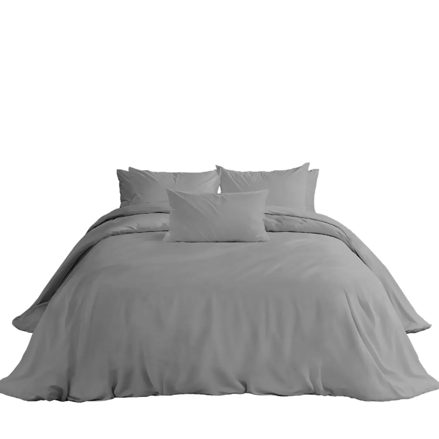 Babylon Collection Super King Duvet Set - Grey, Egyptian Cotton