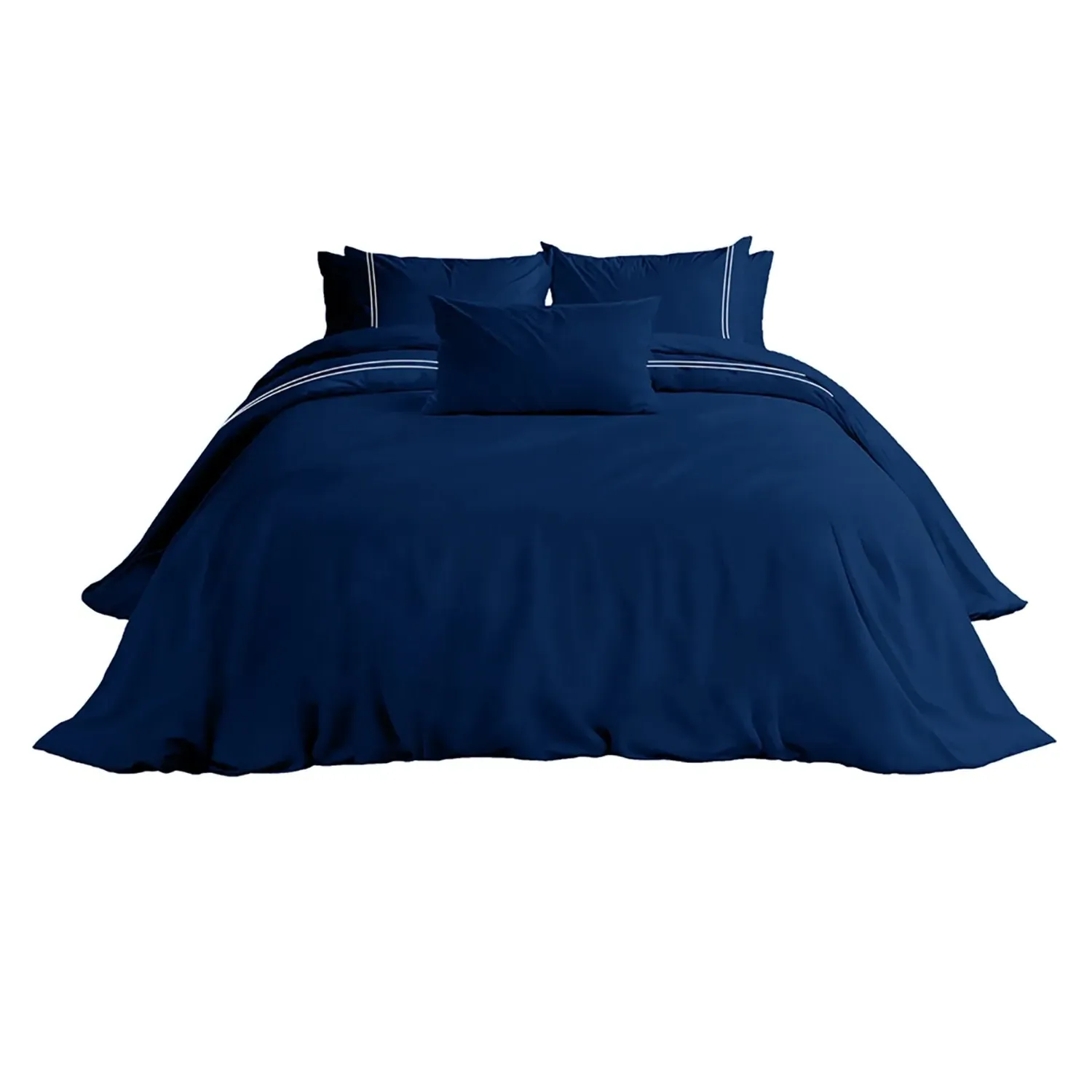 Cairo Collection Double Bedding Set - Blue, Cotton