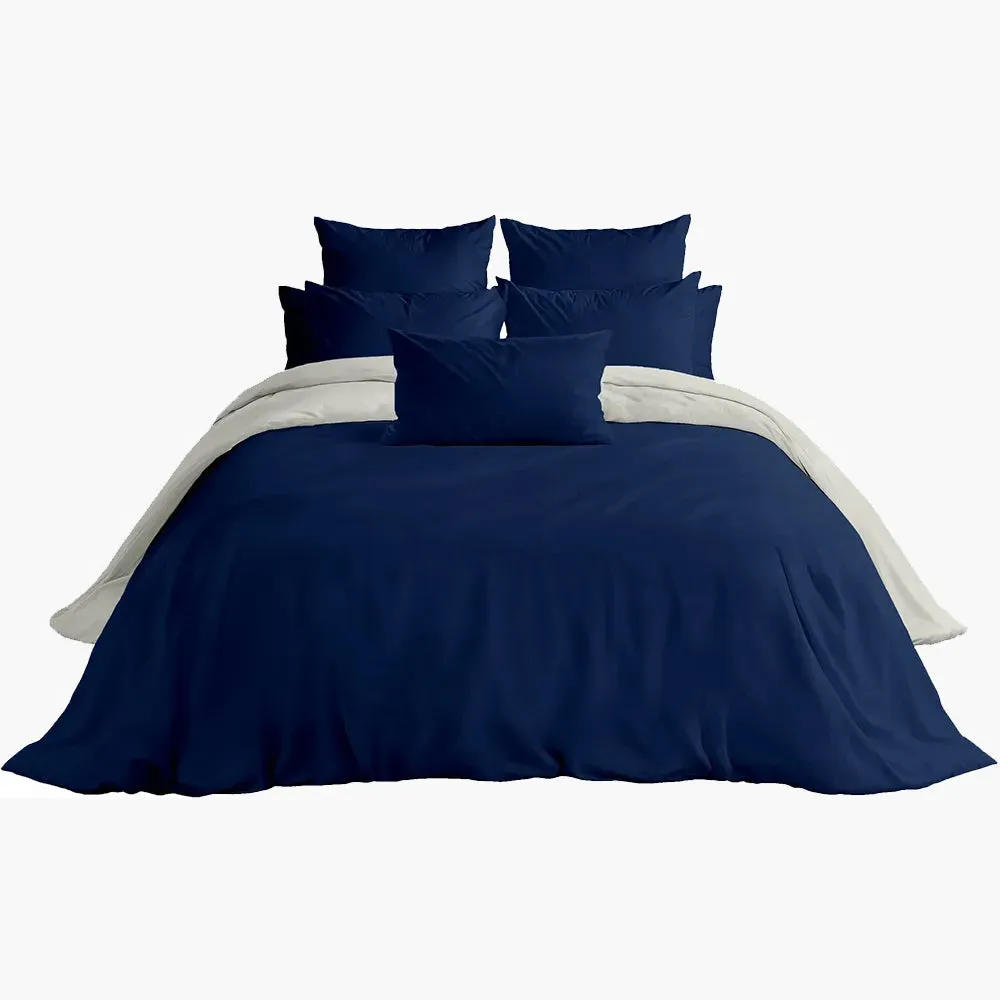 Luxor Super King Bed Sheet Set - Blue, Egyptian Cotton