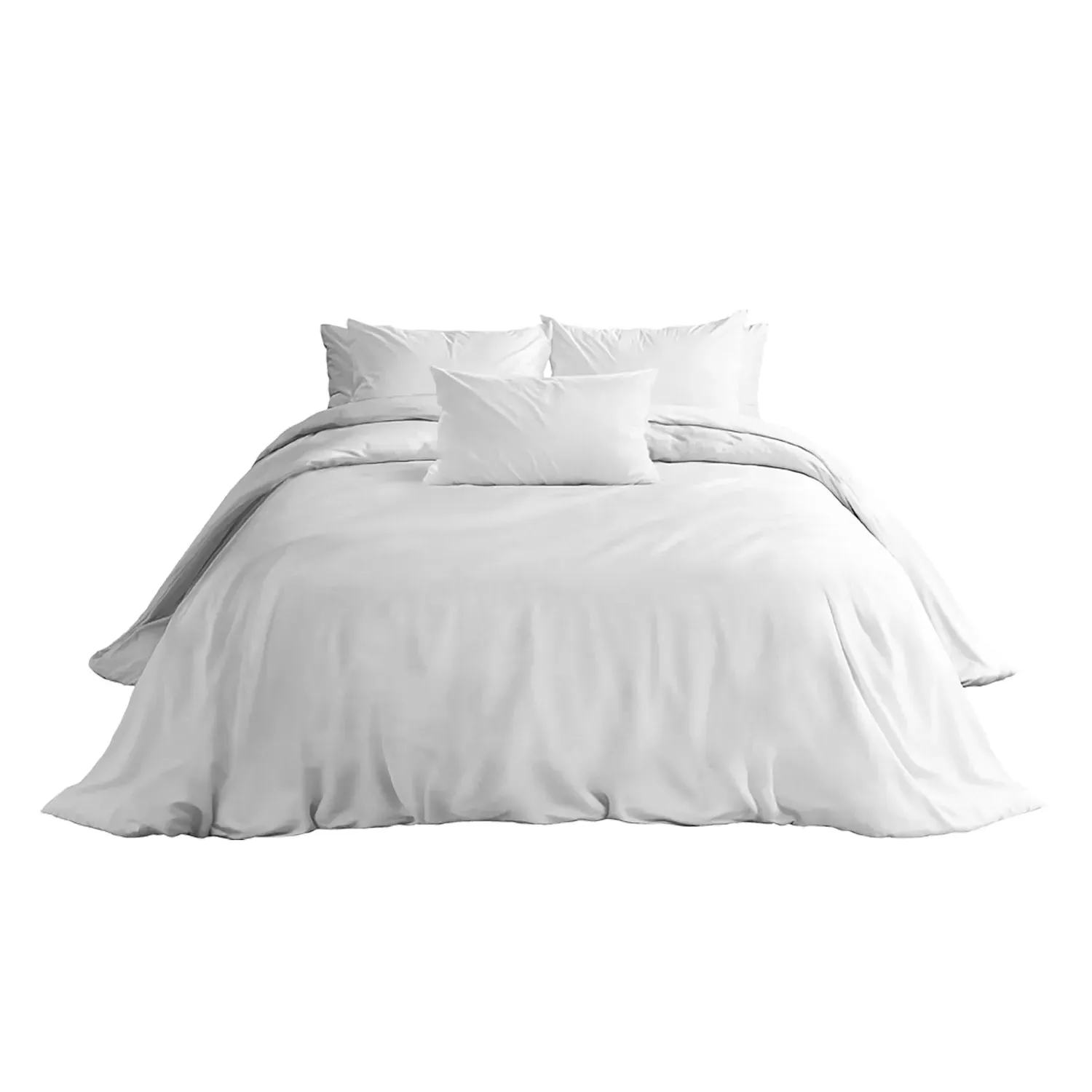 Single Duvet Cover Set - White, Egyptian Cotton