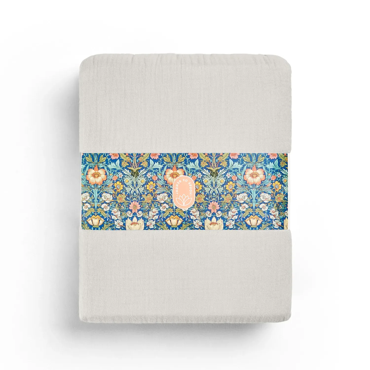 Muslin Double Duvet Set - Grey, Cotton