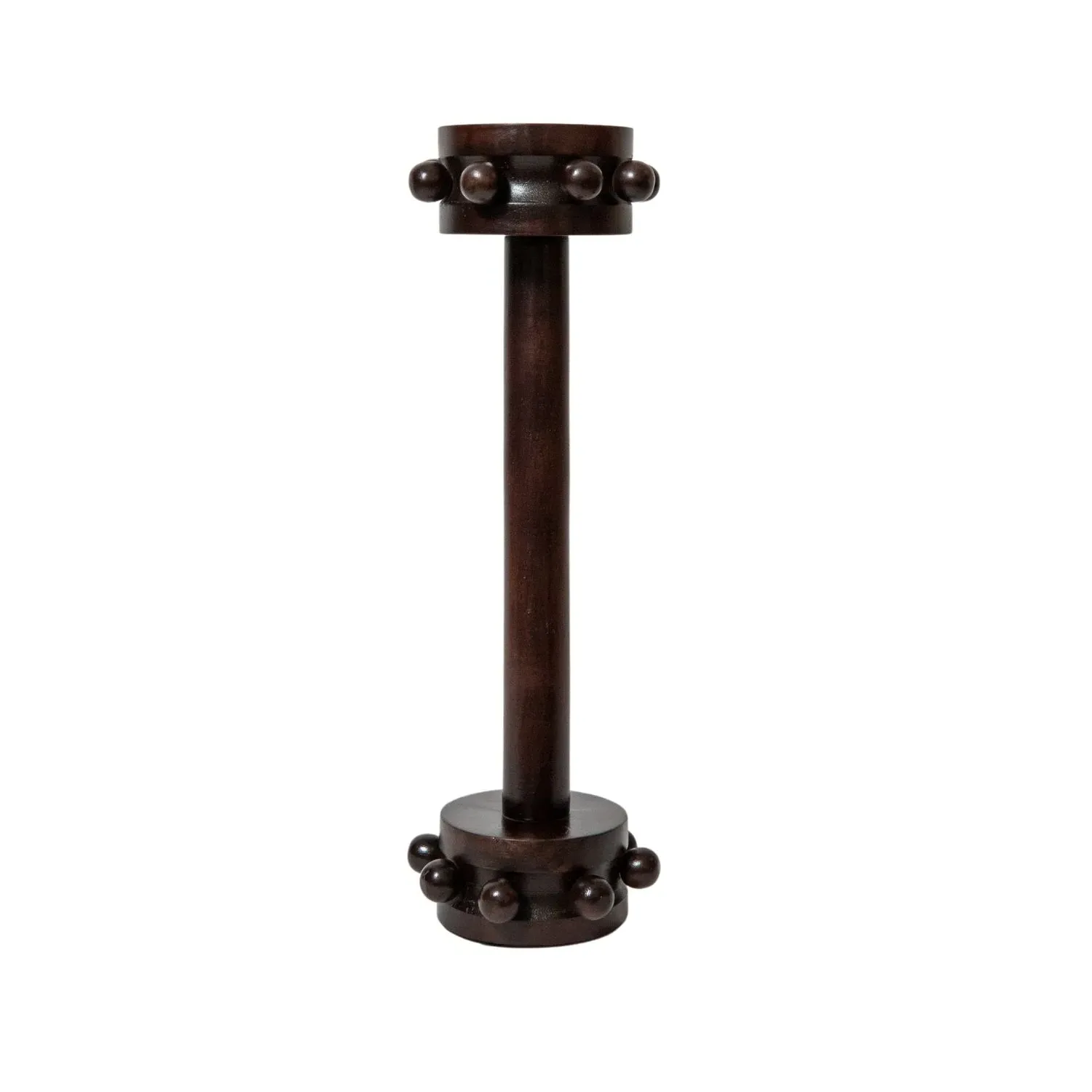 Anyan Candle Holder - Brown, Acacia Wood image