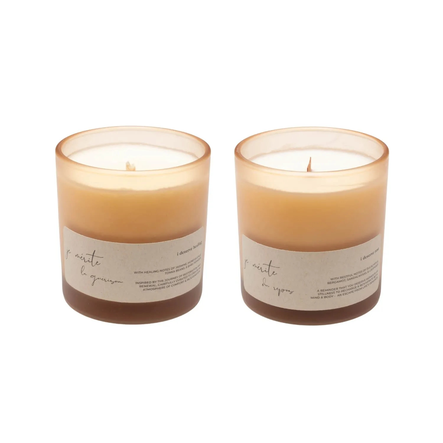 Healing Rest 8 Oz Candle Gift Set - White, Coconut Soy image