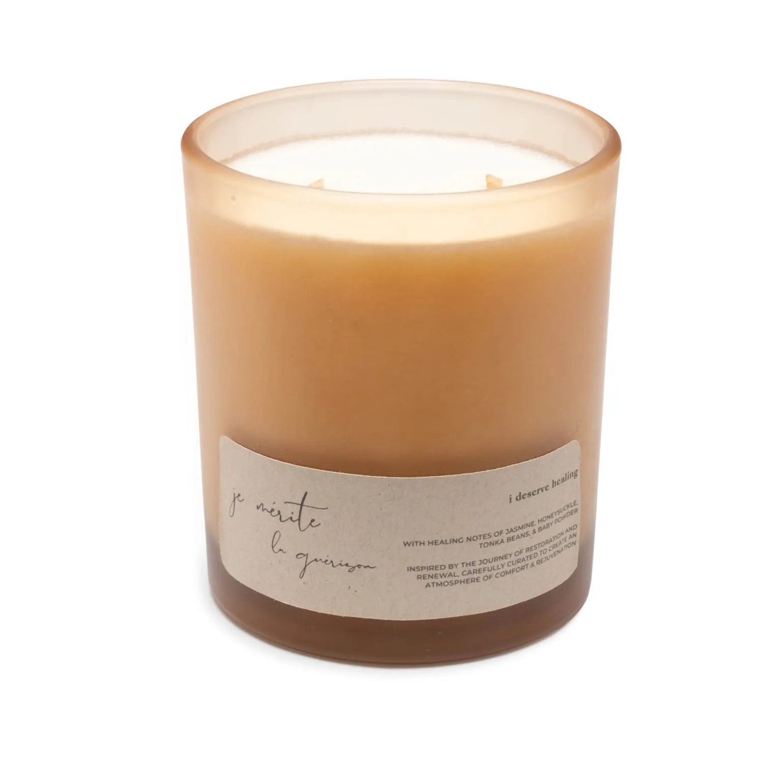 I Deserve Healing 13 Oz Scented Candle - White, Coconut Soy Wax
