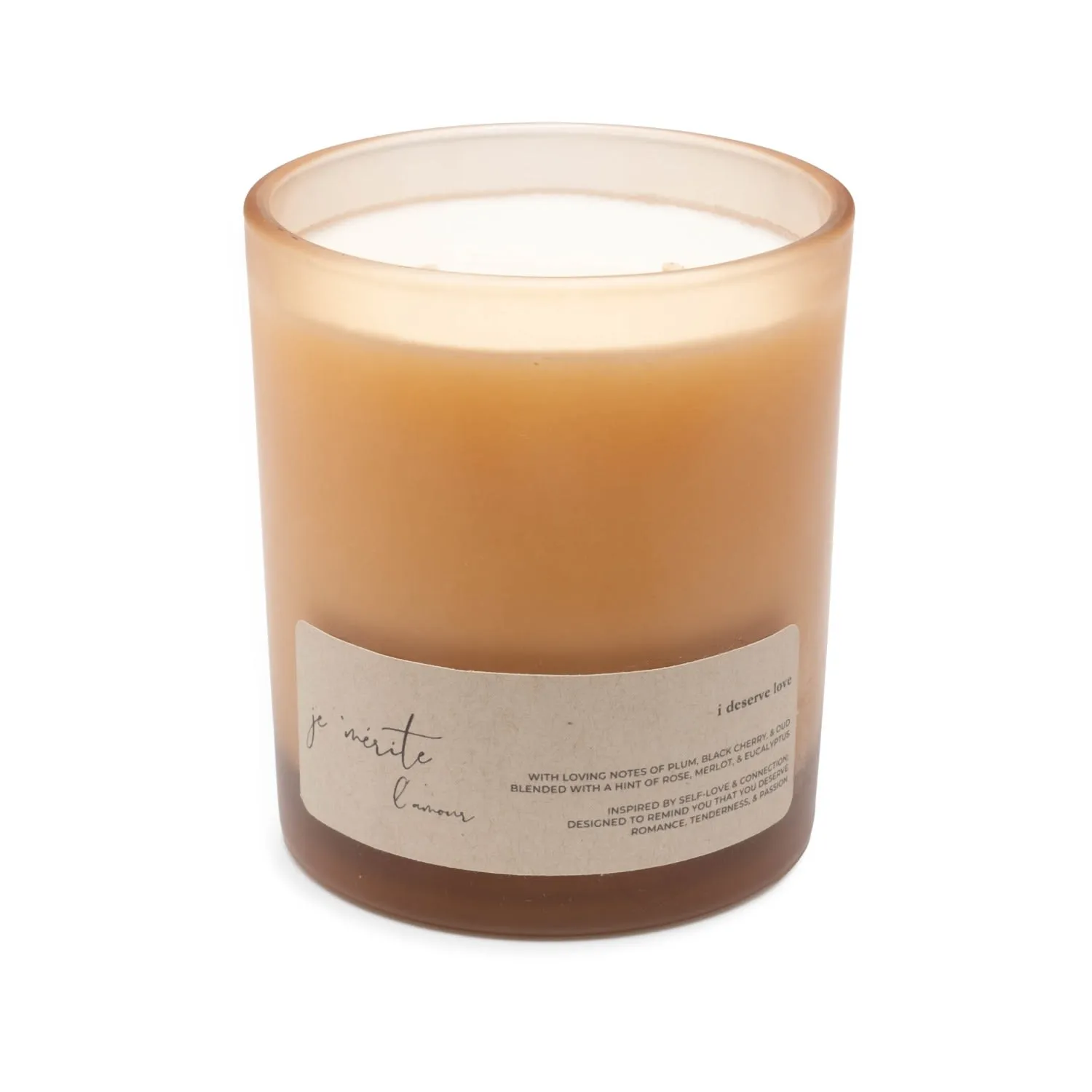 I Deserve Love 13 Oz Scented Candle - White, Coconut Soy Wax