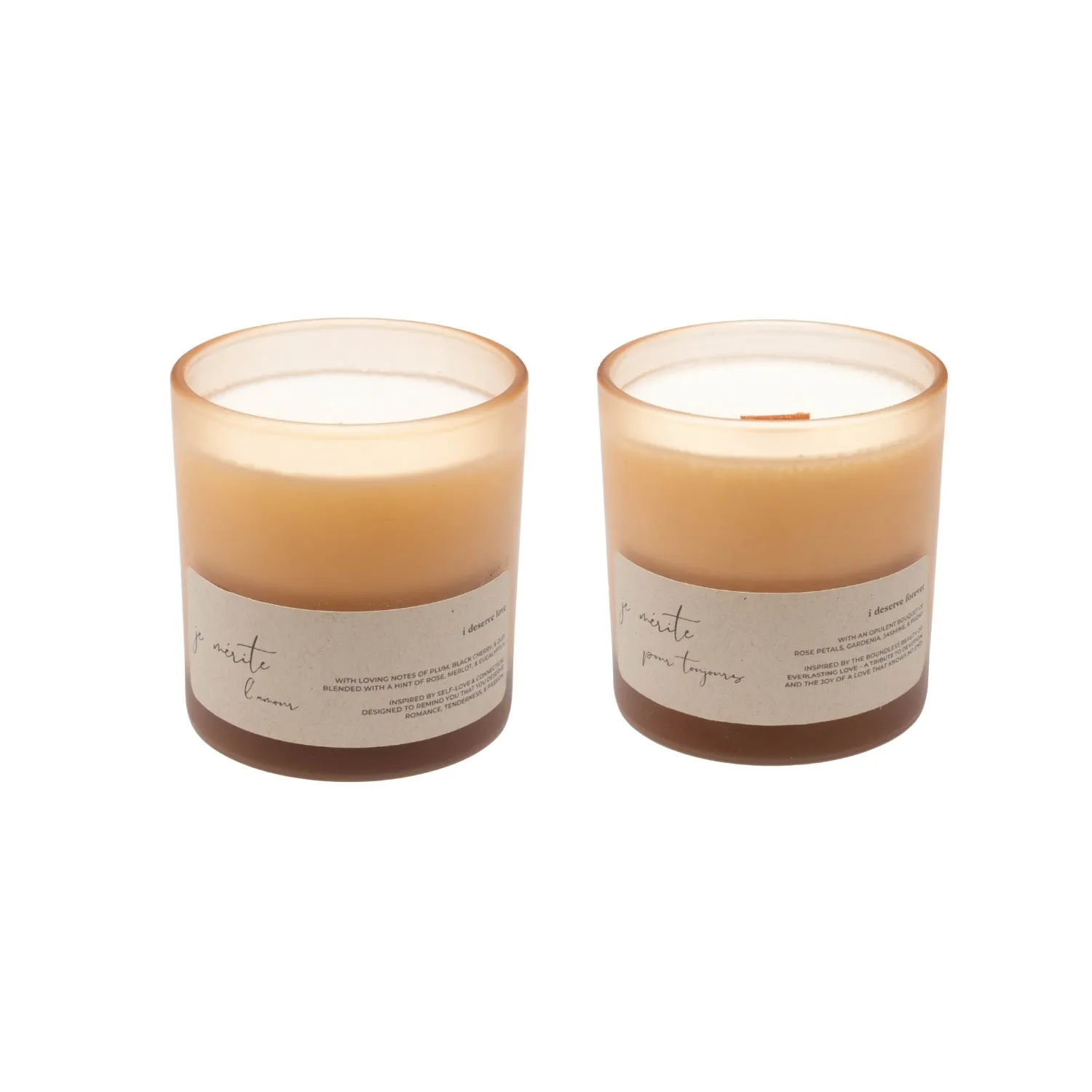 I Deserve Love Forever 8 Oz Candle Gift Set - White