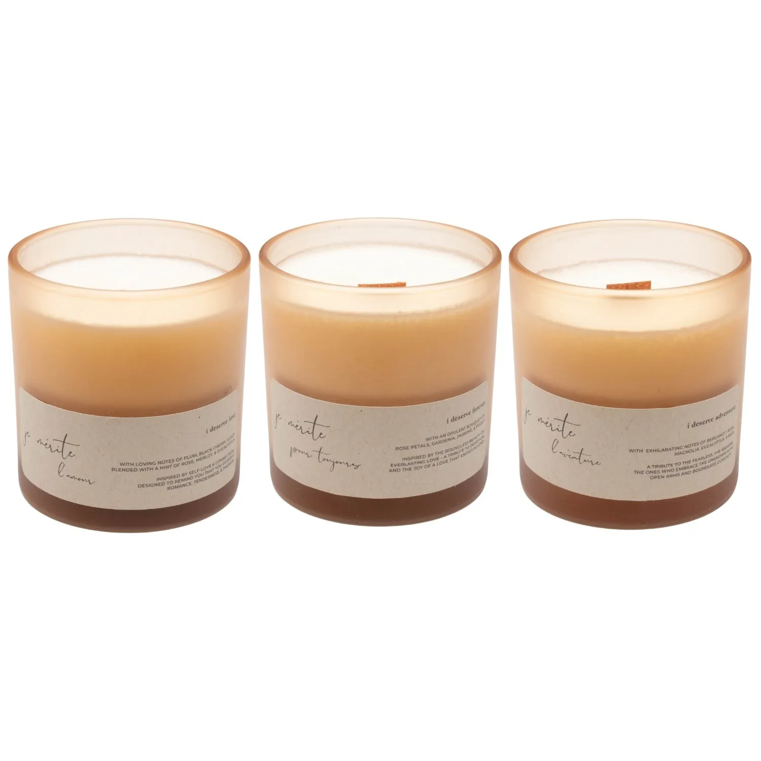 I Deserve Love Forever Adventure 8 Oz Candle Gift Set - White