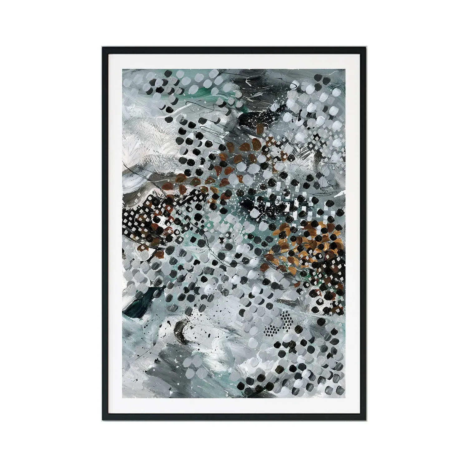 Because I'm A Mirrorball A2 Large Print - Black/White/Grey