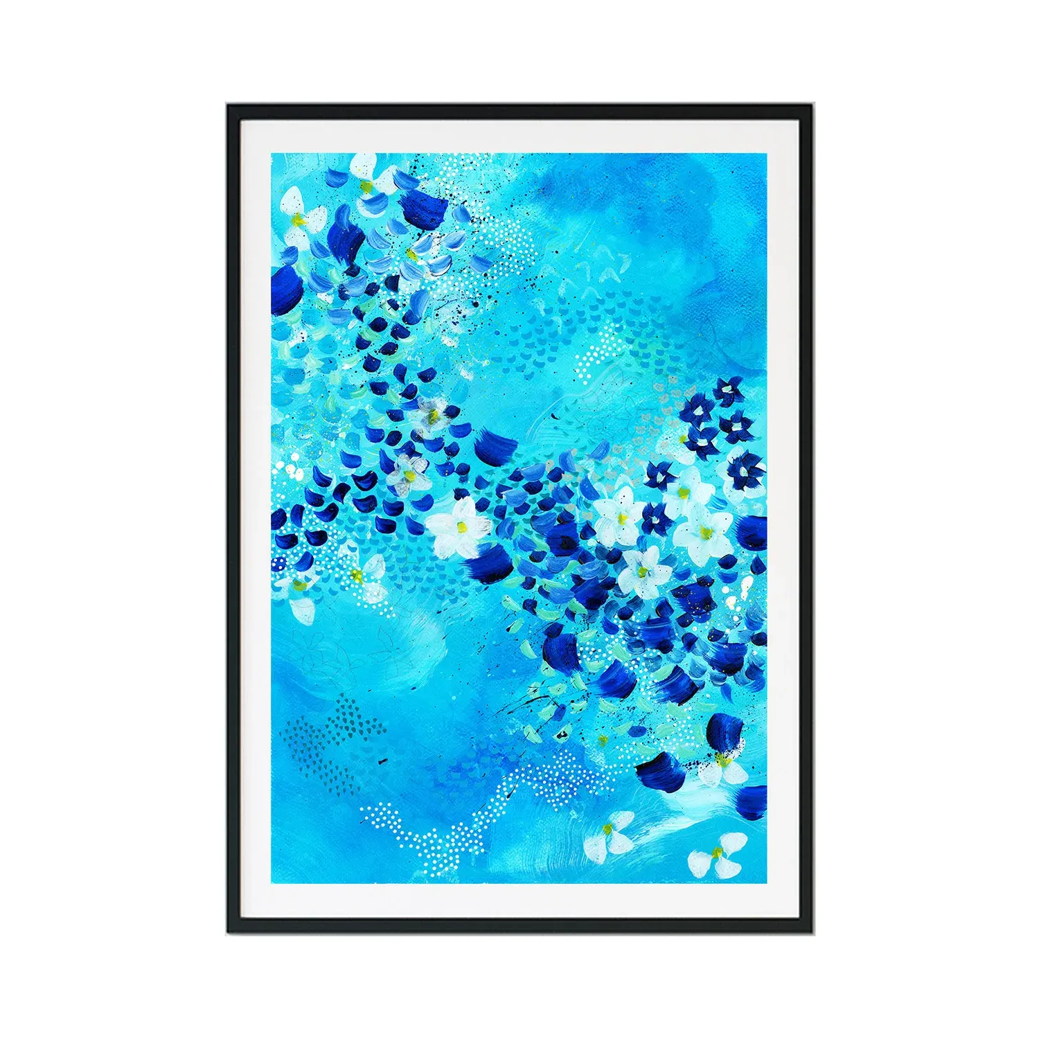 Darling I'm A Nightmare A4 Limited Edition Print - Blue image