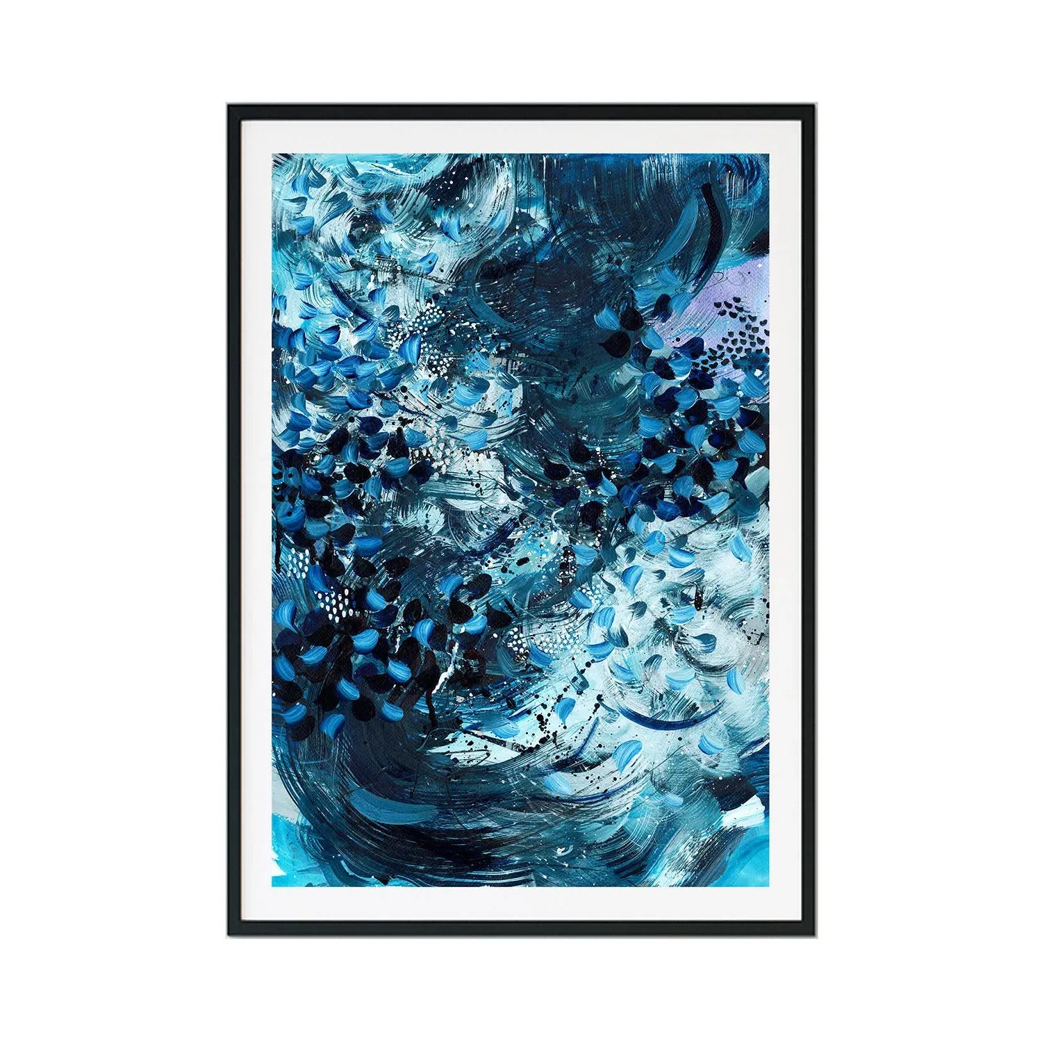 Drowning In The Blue Nile A4 Art Print - Blue image