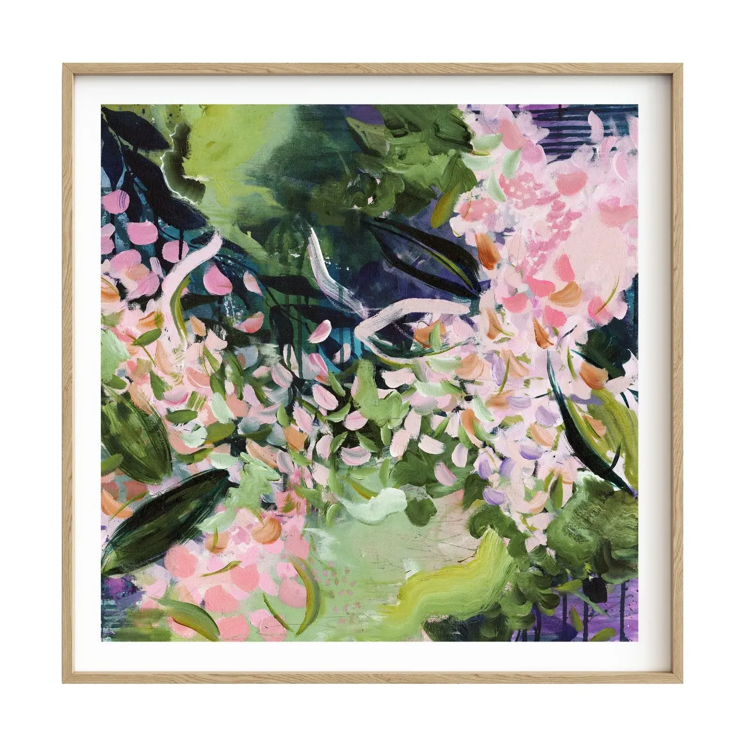 Green Dancing Willow Limited Edition Art Print - Green