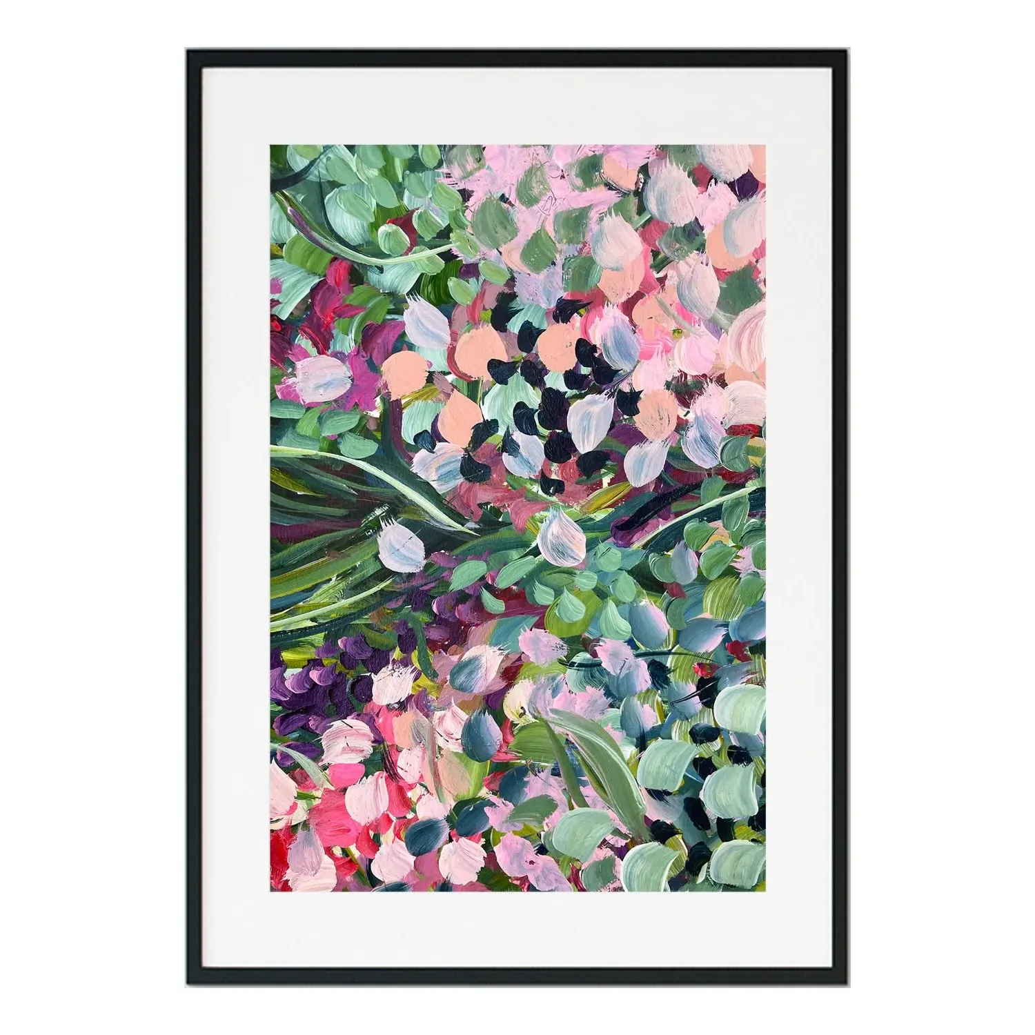 Pink Violet Wonder Abstract Floral Print - Pink image