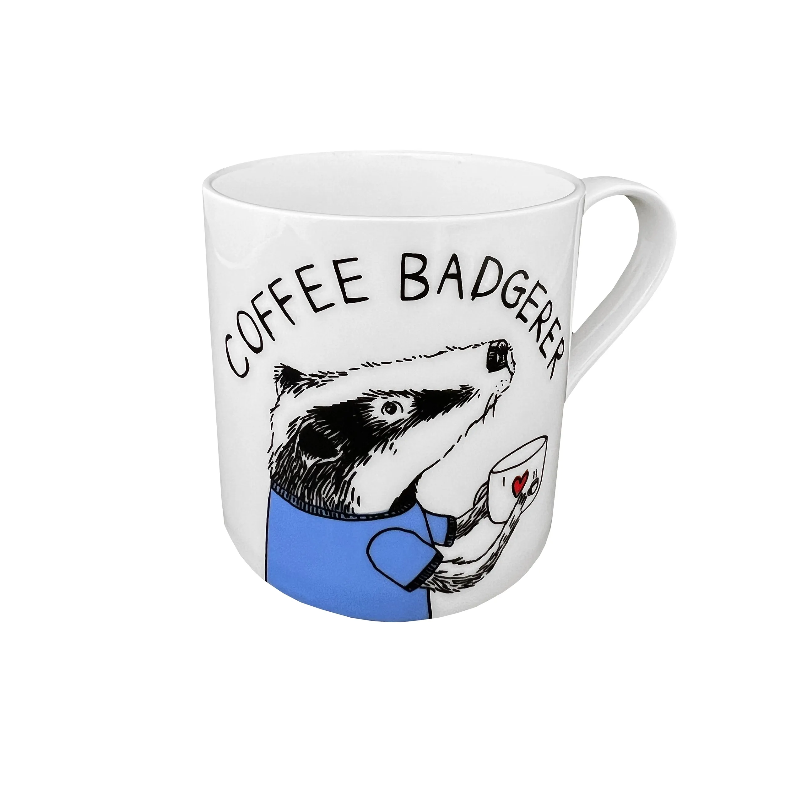 Coffee Badgerer Mug - Brown, Bone China image