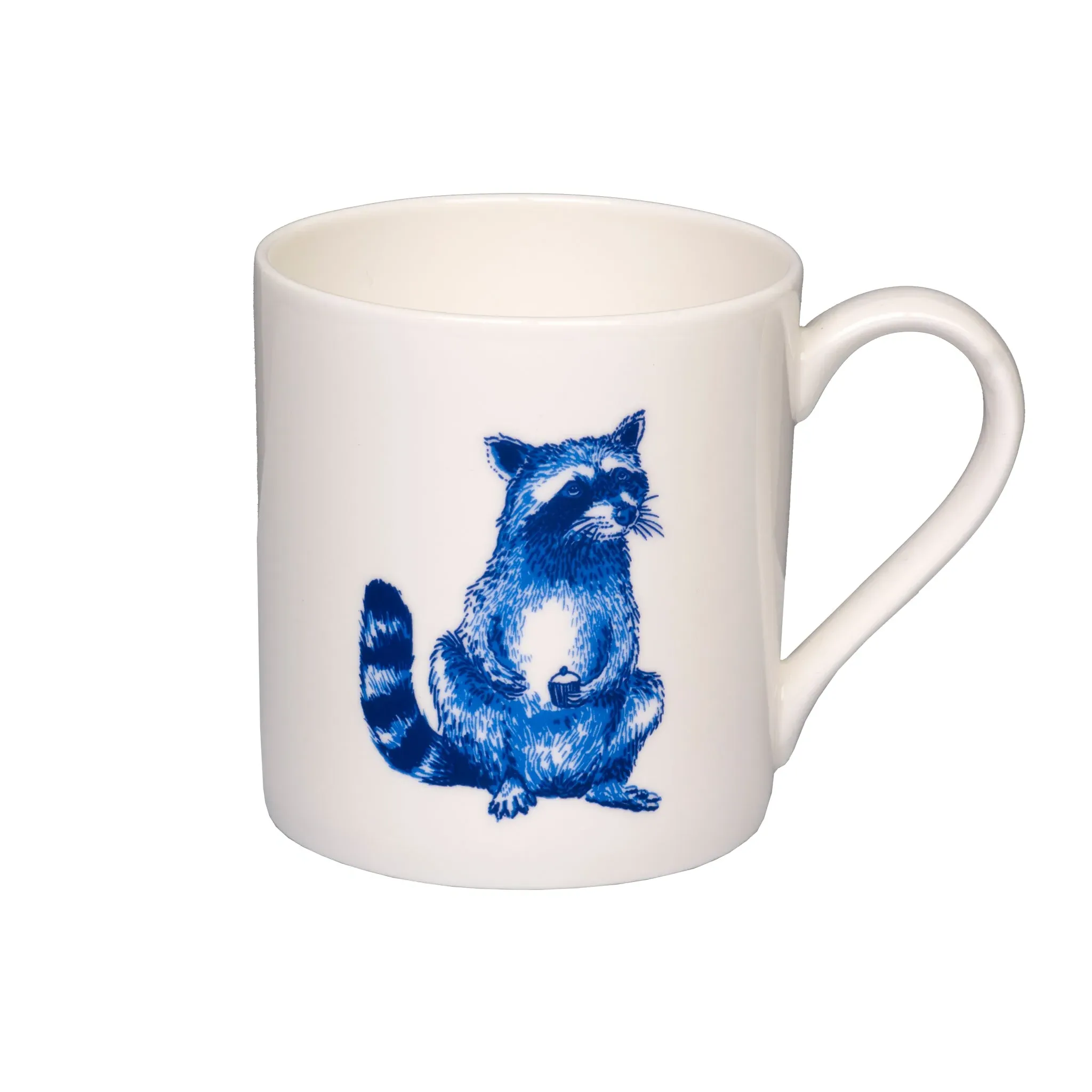 Raccoon Willow Mug - White, Bone China image