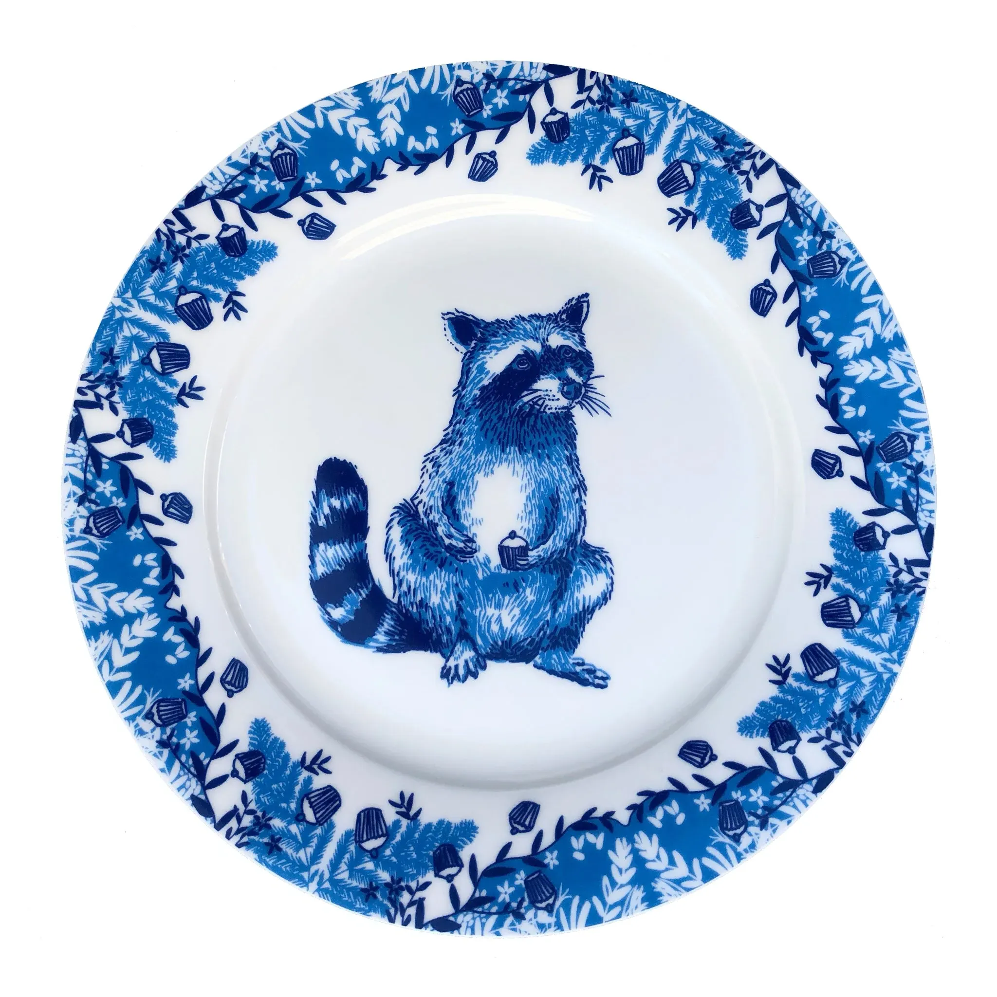 Raccoon Willow Side Plate - Bone China