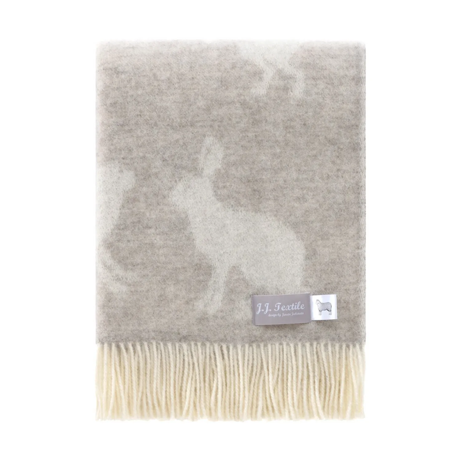 Hare Wool Throw - Brown, Wool image