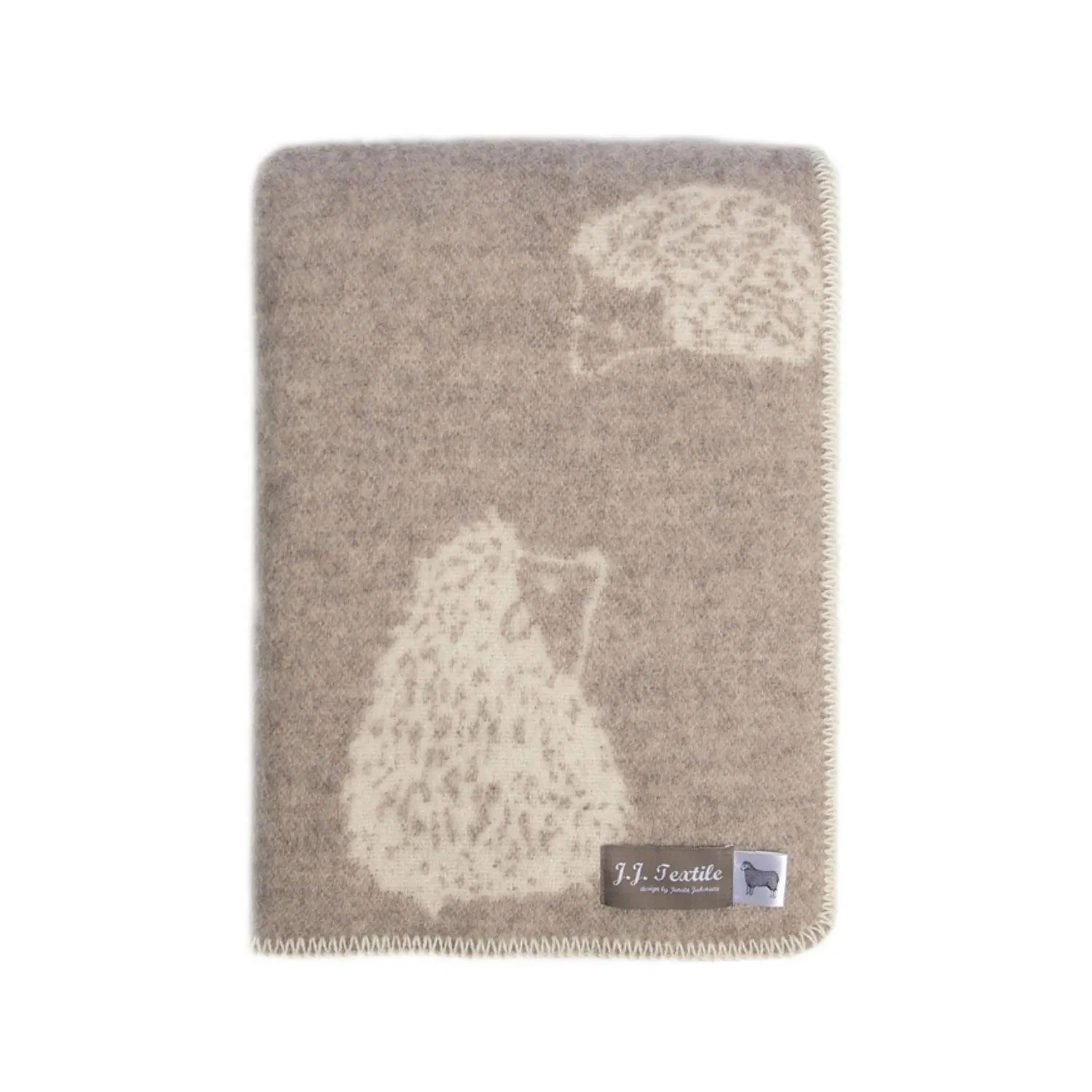 Hedgehog Wool Blanket - Brown, Wool image