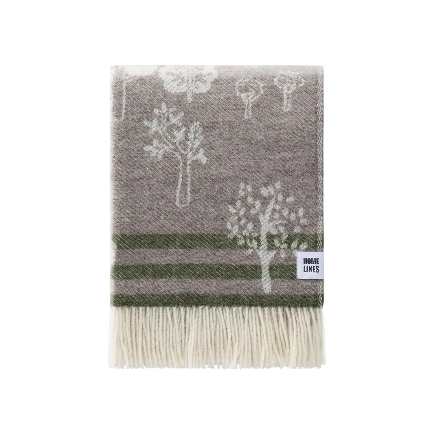 J.j.textile Woodland Wool Throw - Brown, Wool image