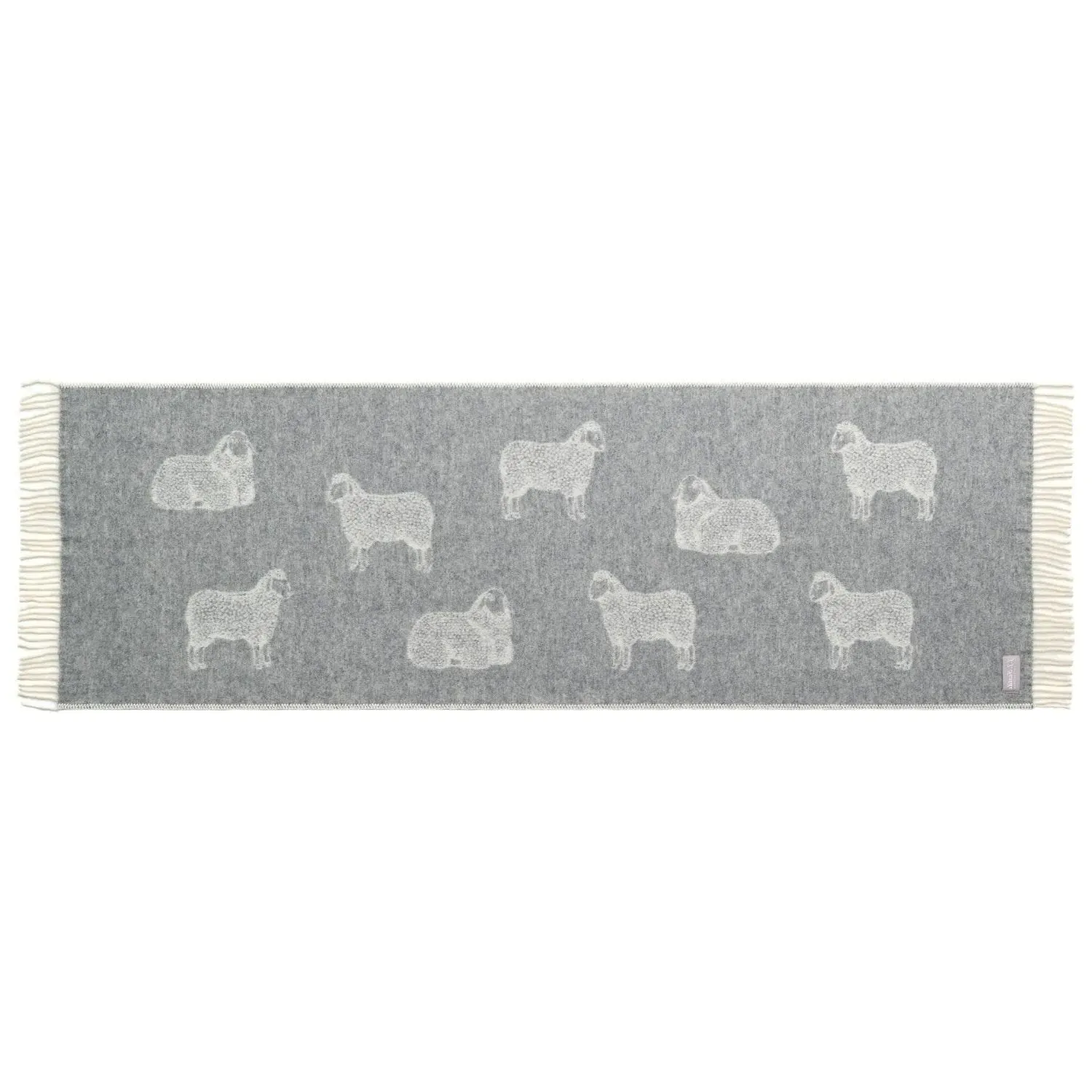Sheep Small Wool Throw - Grey image