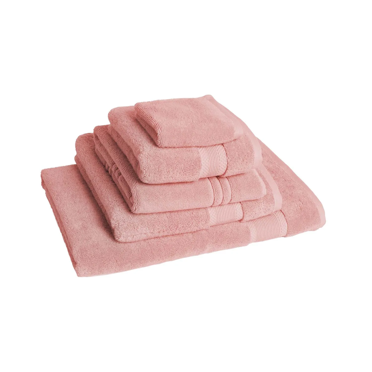Complete Bath Set - Dusky Rose, Organic Cotton