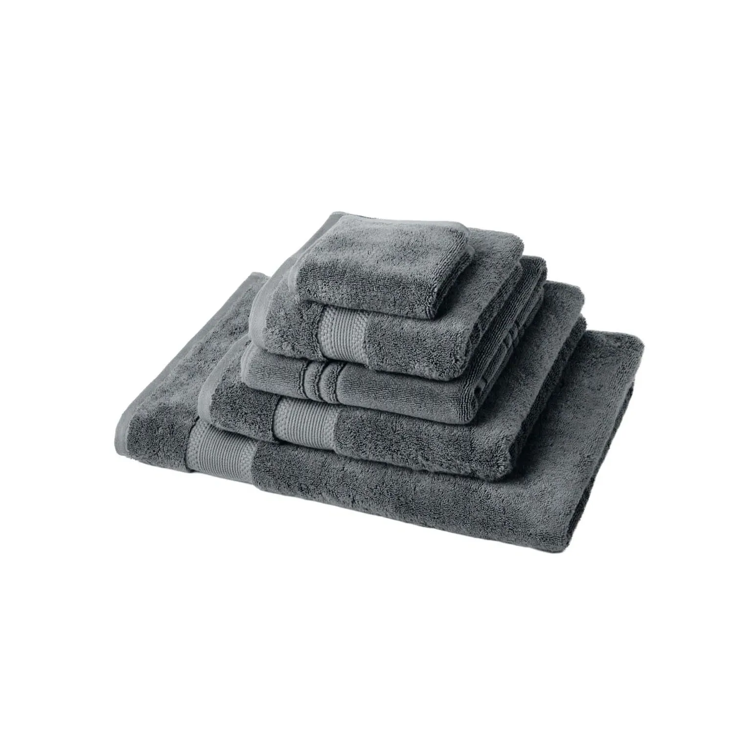 Complete Bath Set - Slate Grey, Organic Cotton